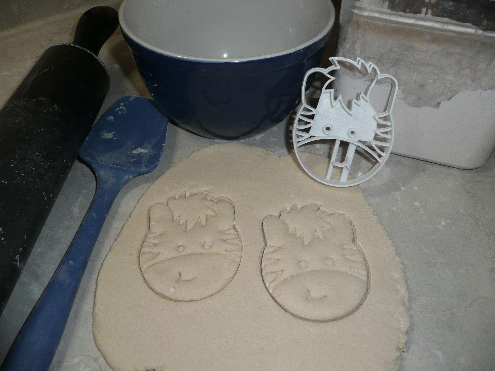 Zebra Detailed Face Head Zoo Animal Safari Black And White Stripes Cookie Cutter Usa Pr2626