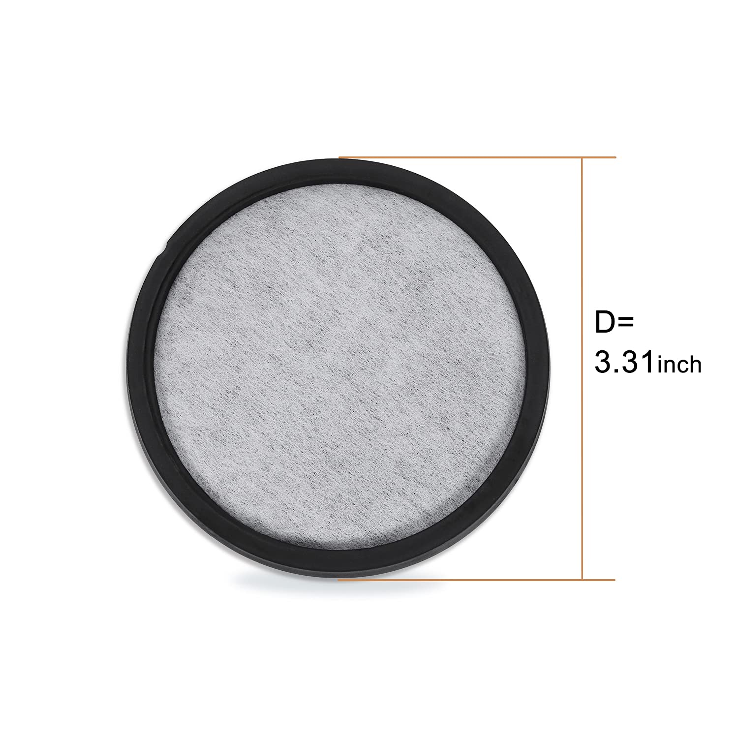 Geesta 12-Pack Premium Activated Charcoal Water Filter Disk for All Mr. Coffee Models