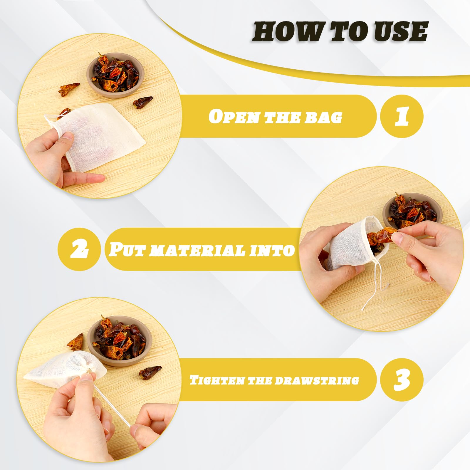 Spice Bags For Cooking, 30Pcs Muslin Drawstring Soap Bags Reusable Empty Tea Bags For Loose Tea Sachet Bags Cheese Cloth Bags Fo