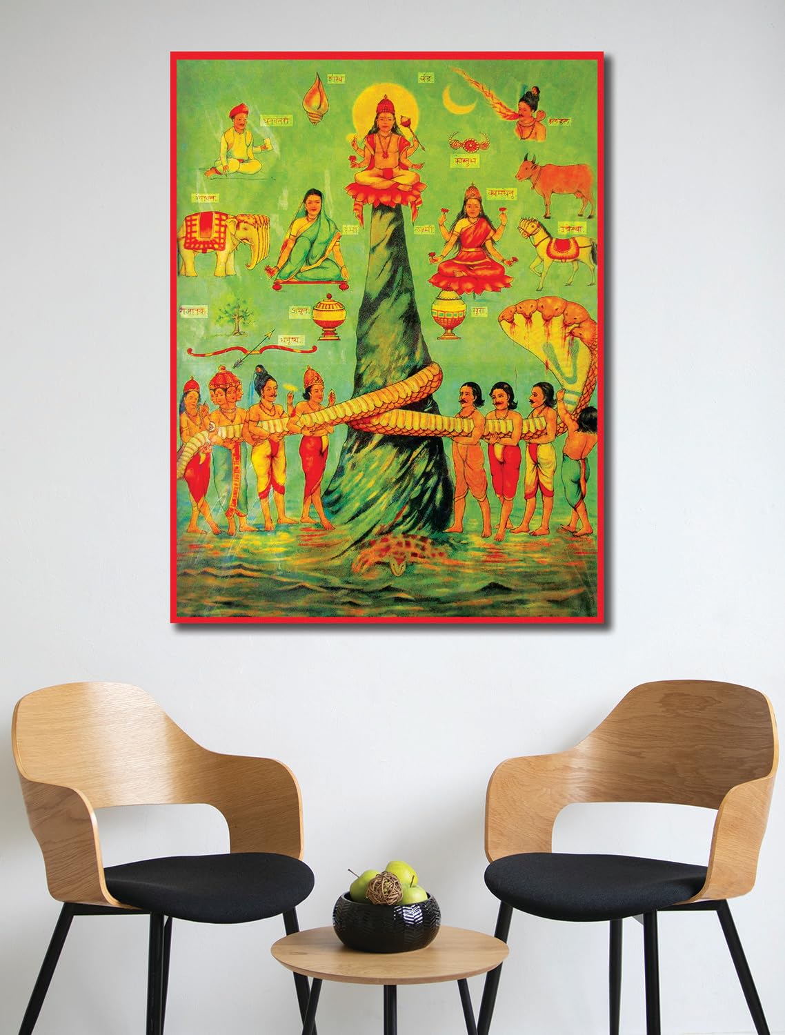 Namaste Home - Canvas Painting - Samudra Manthan - Modern Art - Abstract Art - Canvas Painting for Home and Office (Cotton Canva