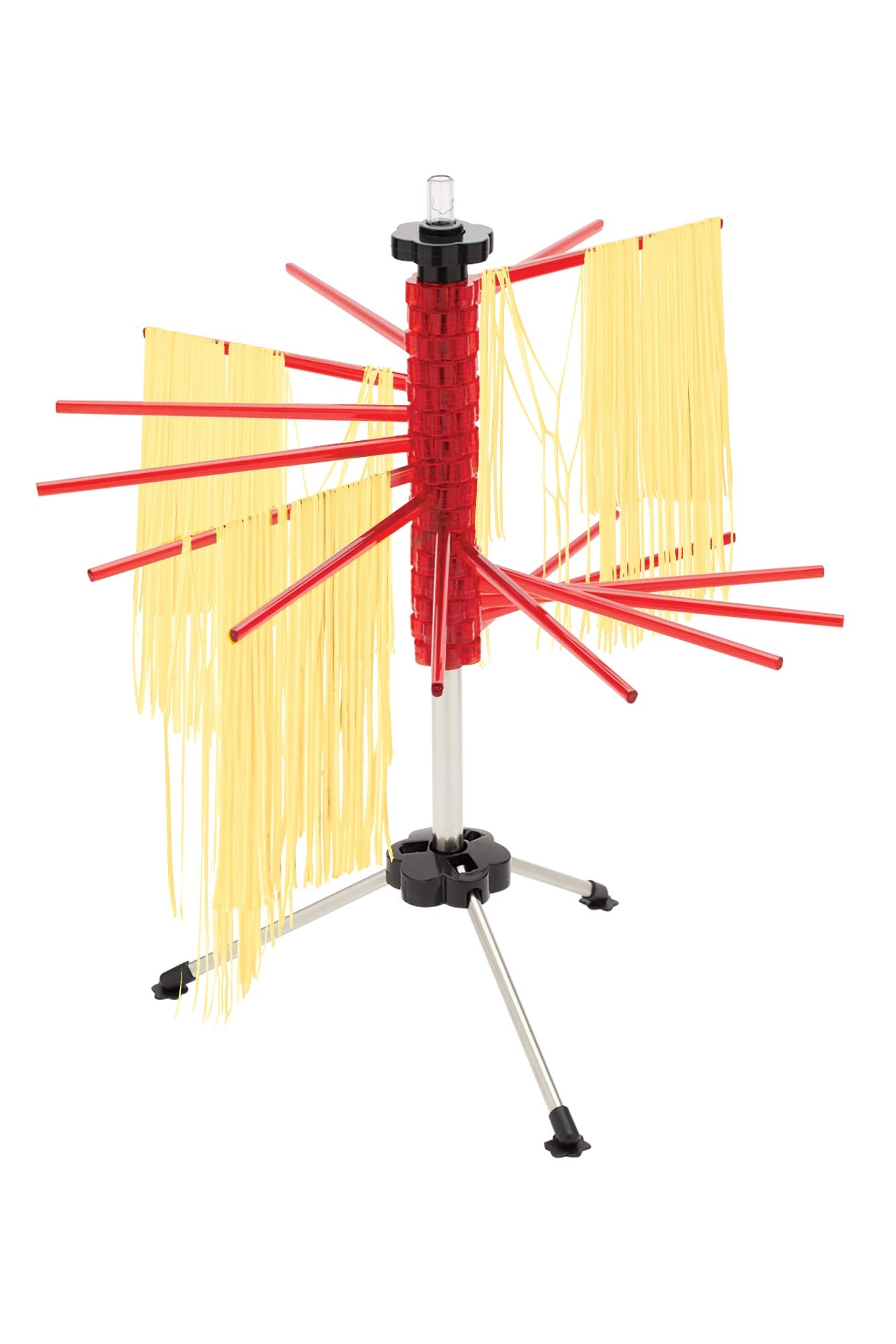 Fox Run Collapsible Pasta Drying Rack, 185 Inches, Red