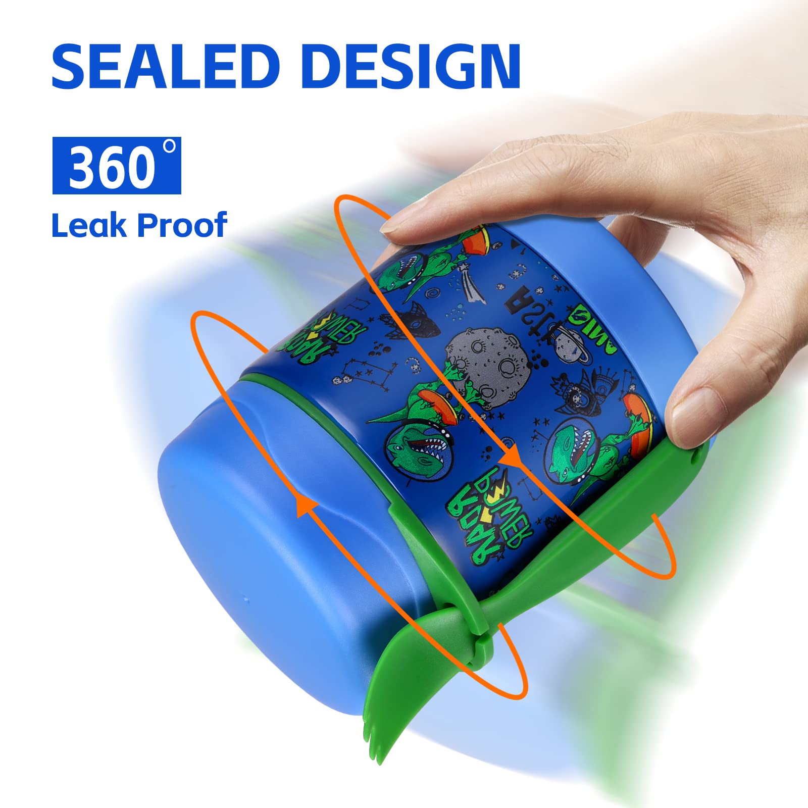 10Oz Soup Thermo For Hot Food Kids Insulated Food Jar,Thermo Hot Food Lunch Container, Width Mouth Stainless Steel Lunch Box For