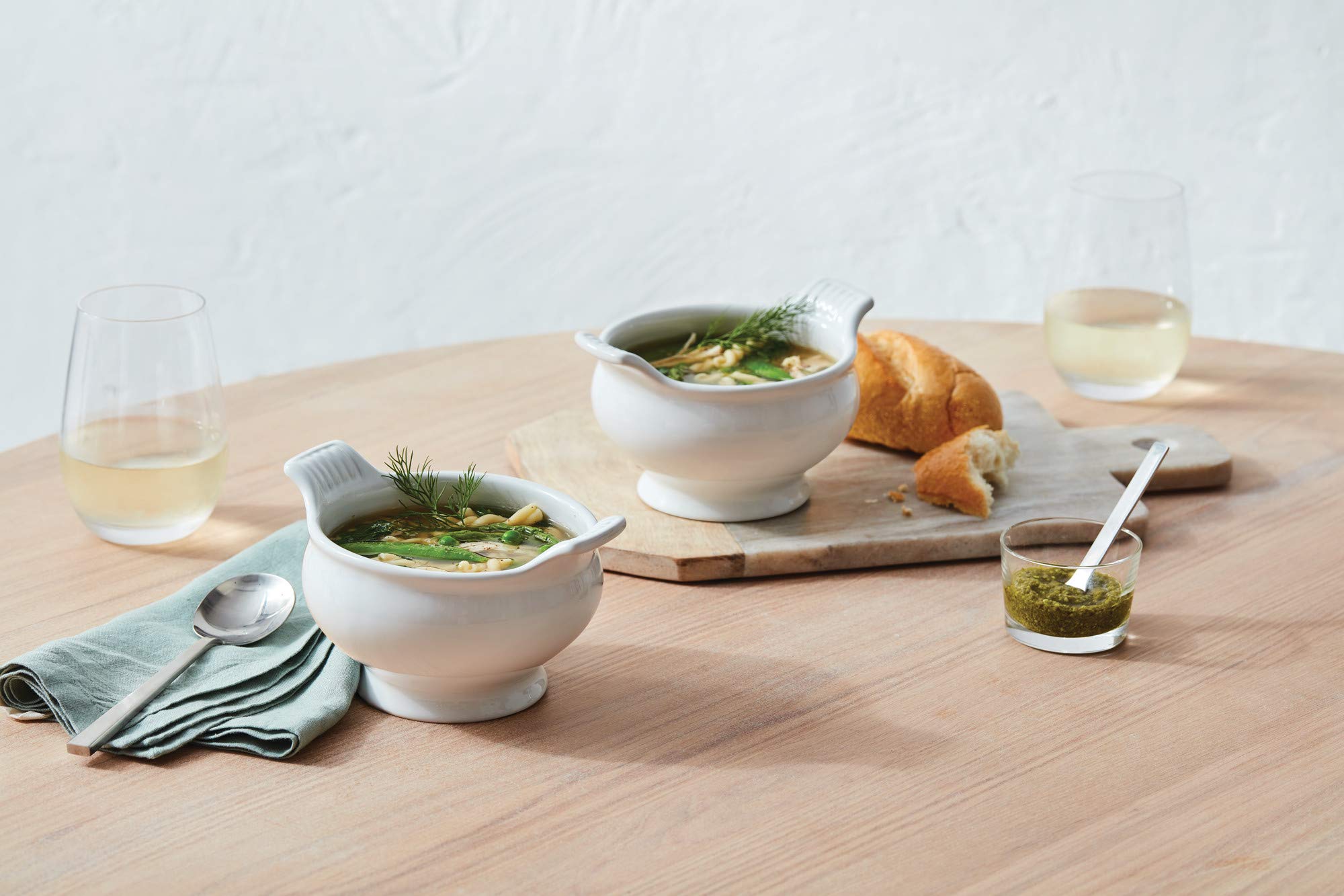 Le Creuset Stoneware Heritage Soup Bowl  20 oz.  Caribbean