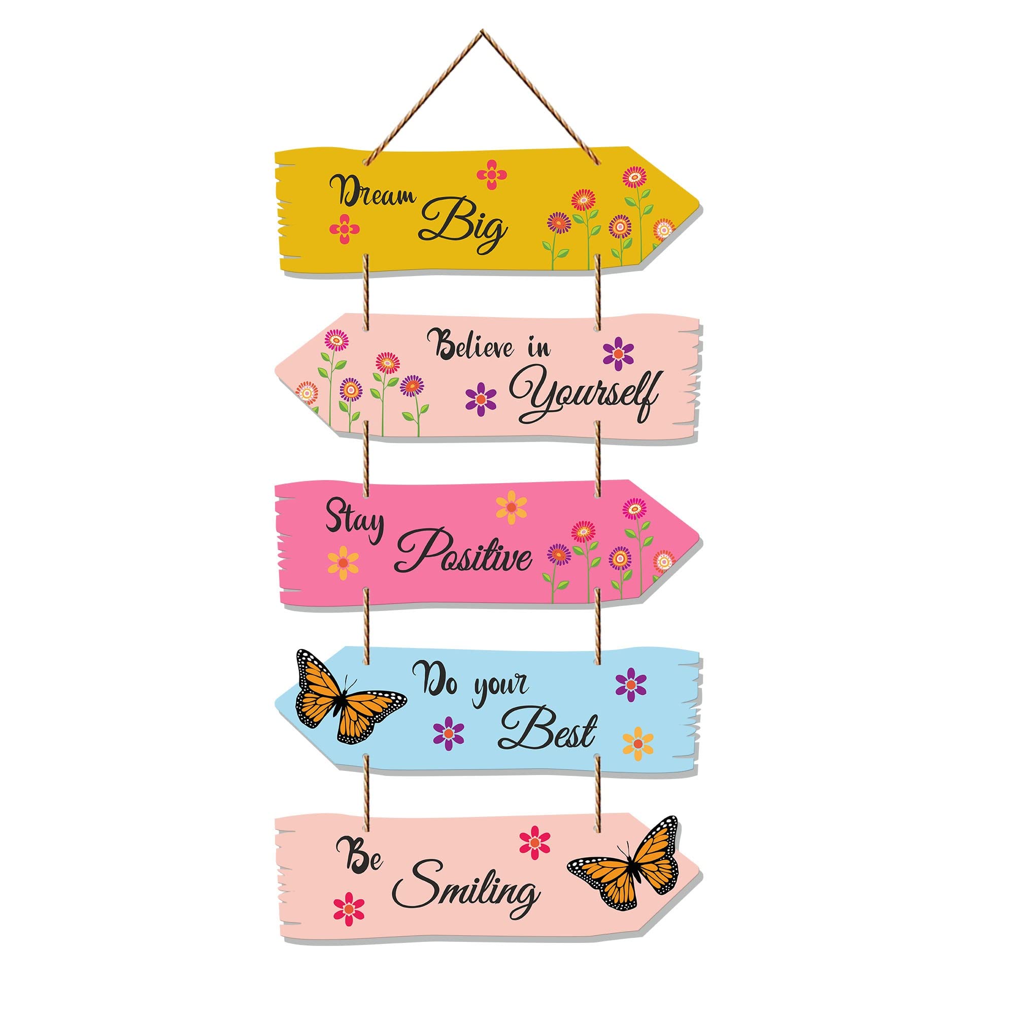 Artvibes Motivational Quote Decorative Wall Art MDF Wooden Wall Hanger for Living room | Bedroom | Gift | Wall Hanging for Home 