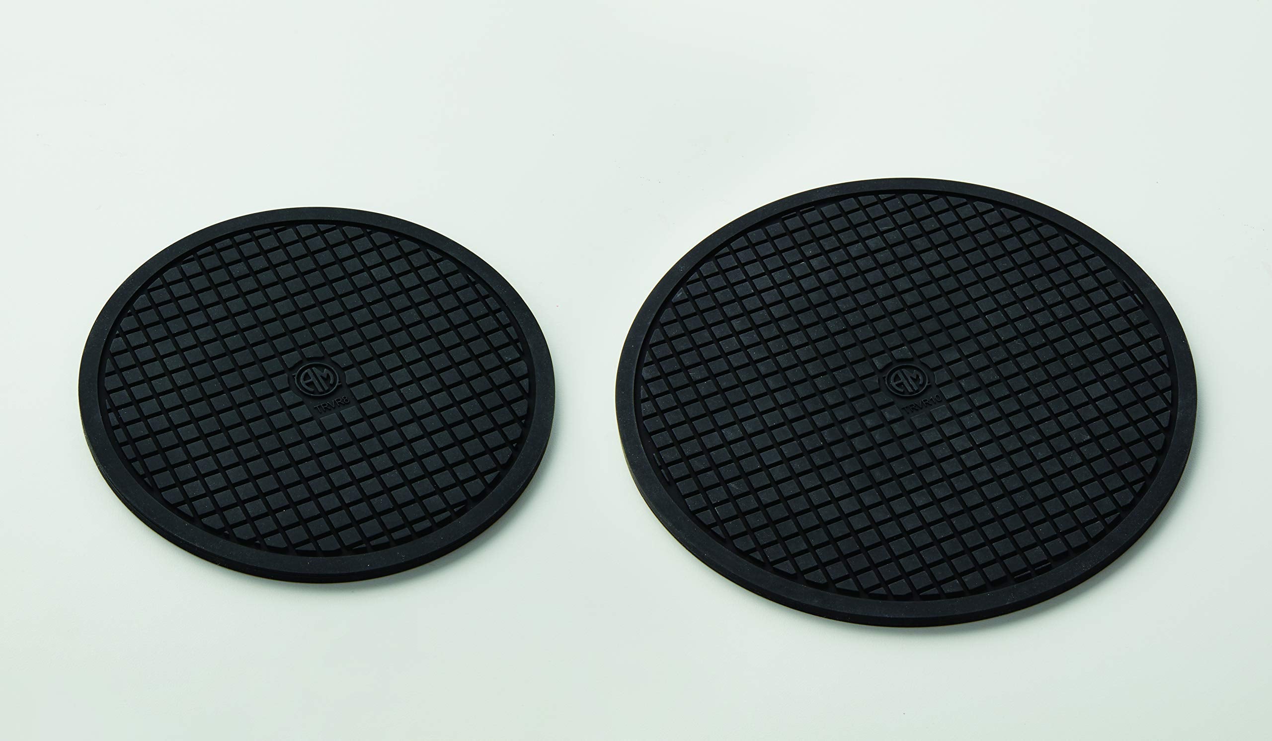 American Metalcraft Trvr8 Large Silicone Trivet, Round, Black, 8-Inch Diameter