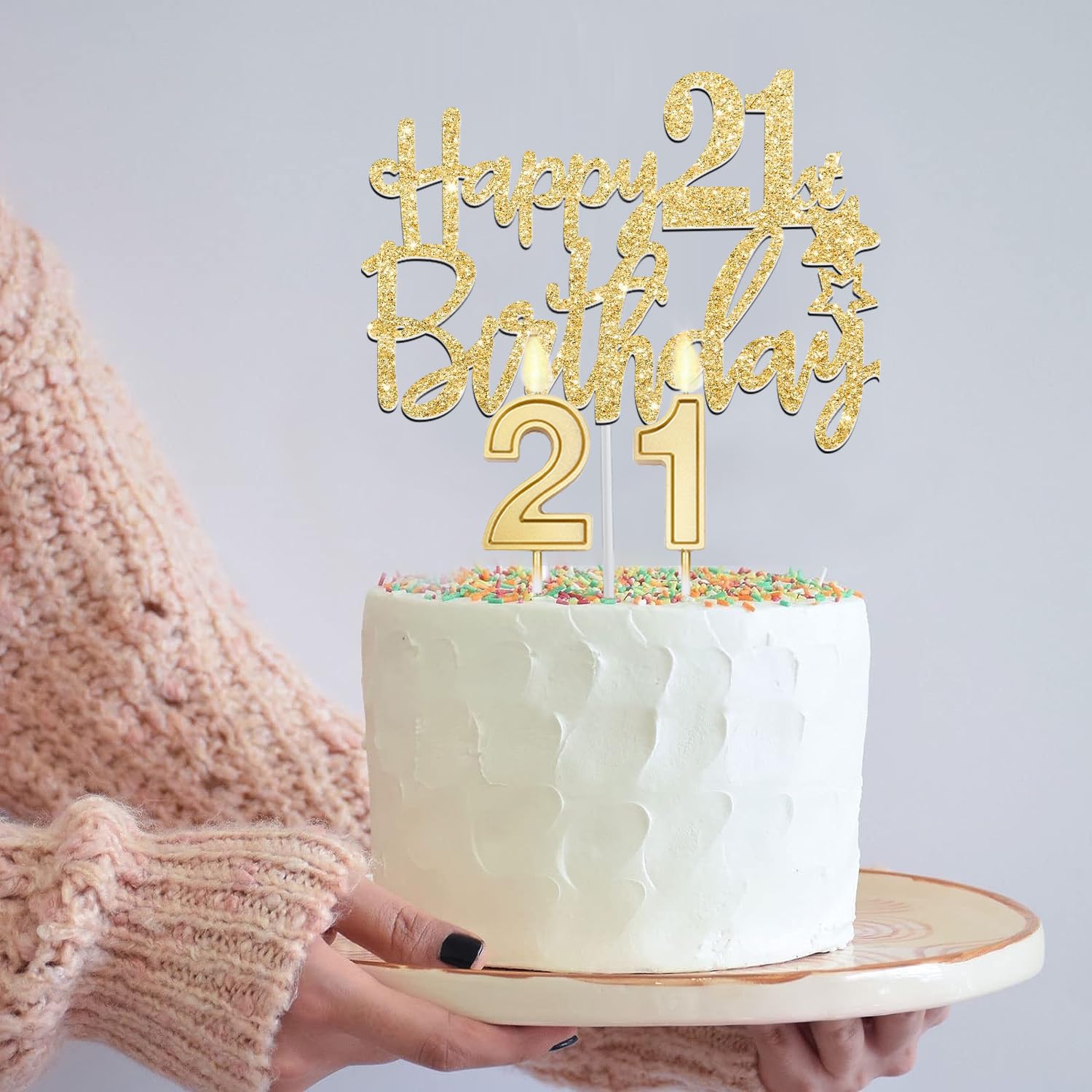 21St Birthday Decorations For Her Include 21St Birthday Tiara And Finally 21 Sash , 21St Birthday Cake Topper And 21 Birthday Ca