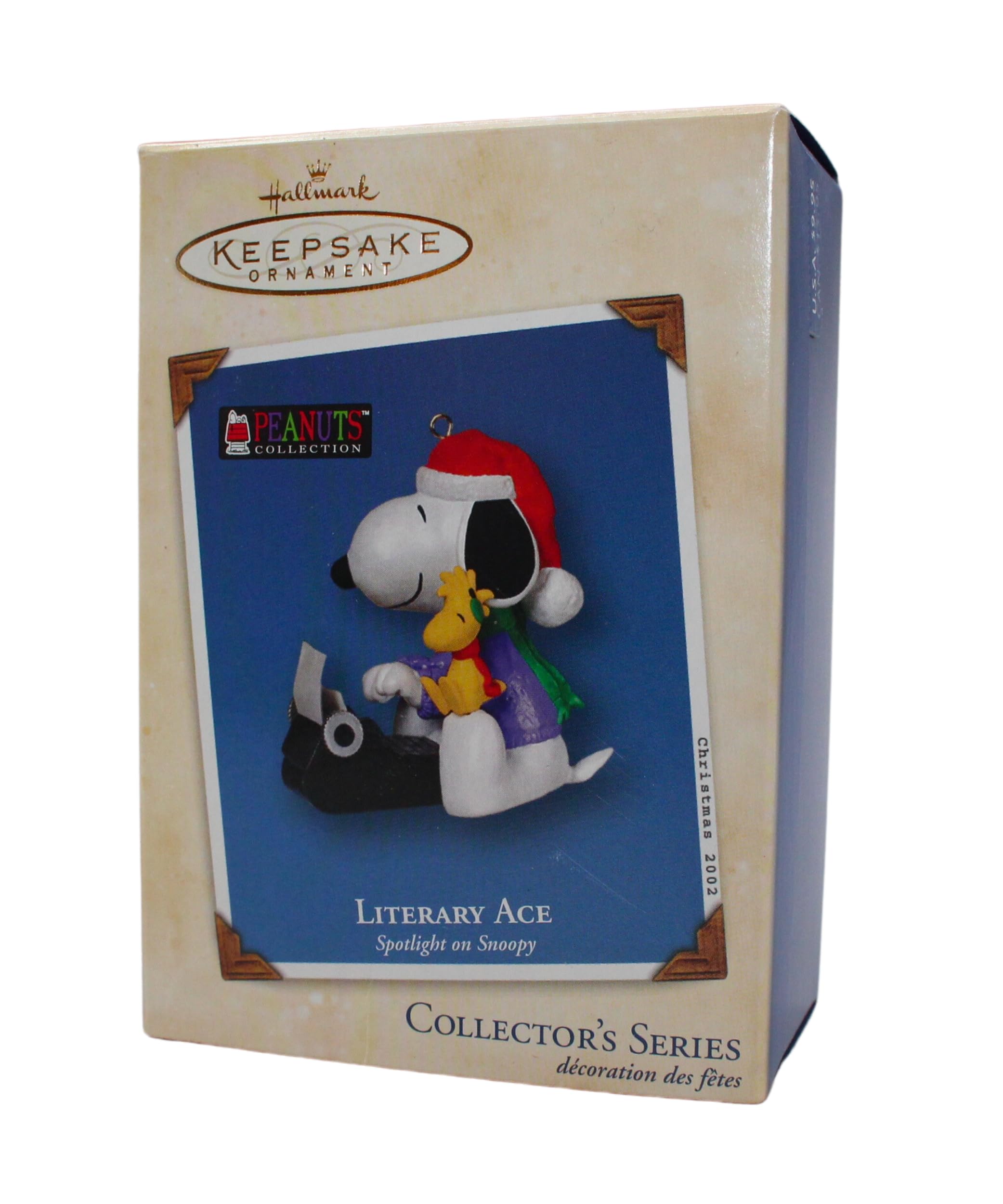 Hallmark Keepsake Ornament - Literary Ace Spotlight on Snoopy 2002 (QX8043)