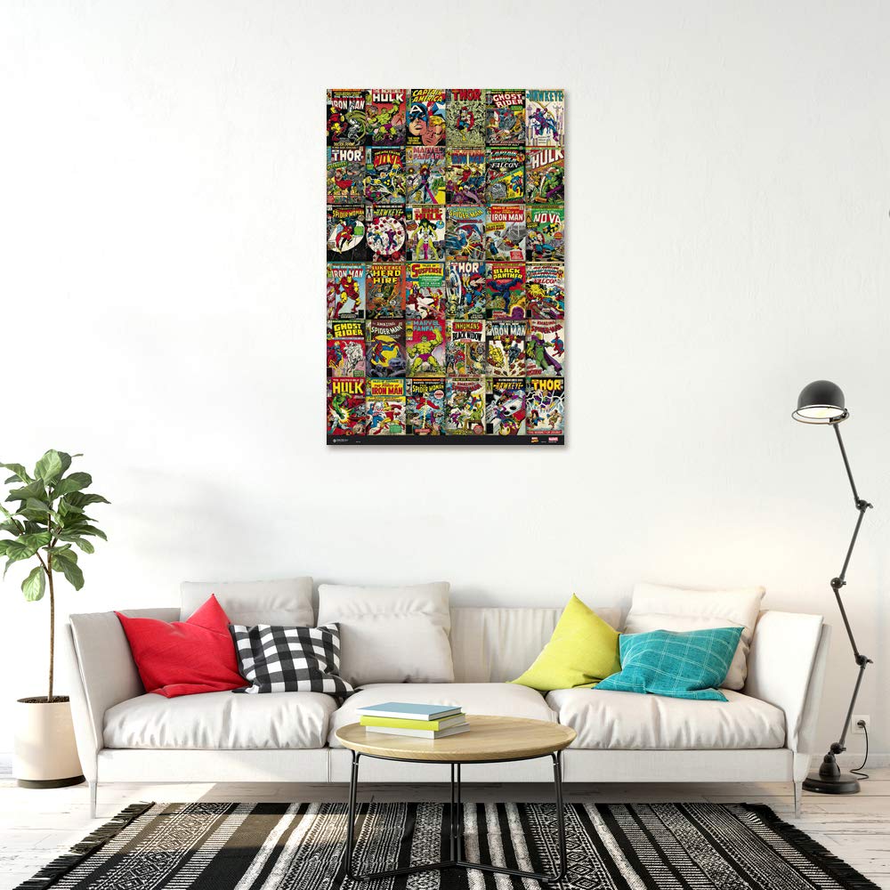 Poster Stop Online Marvel Comics - Poster/Print (36 Classic Marvel Comics Covers Collage) (Size 24'' X 36'')