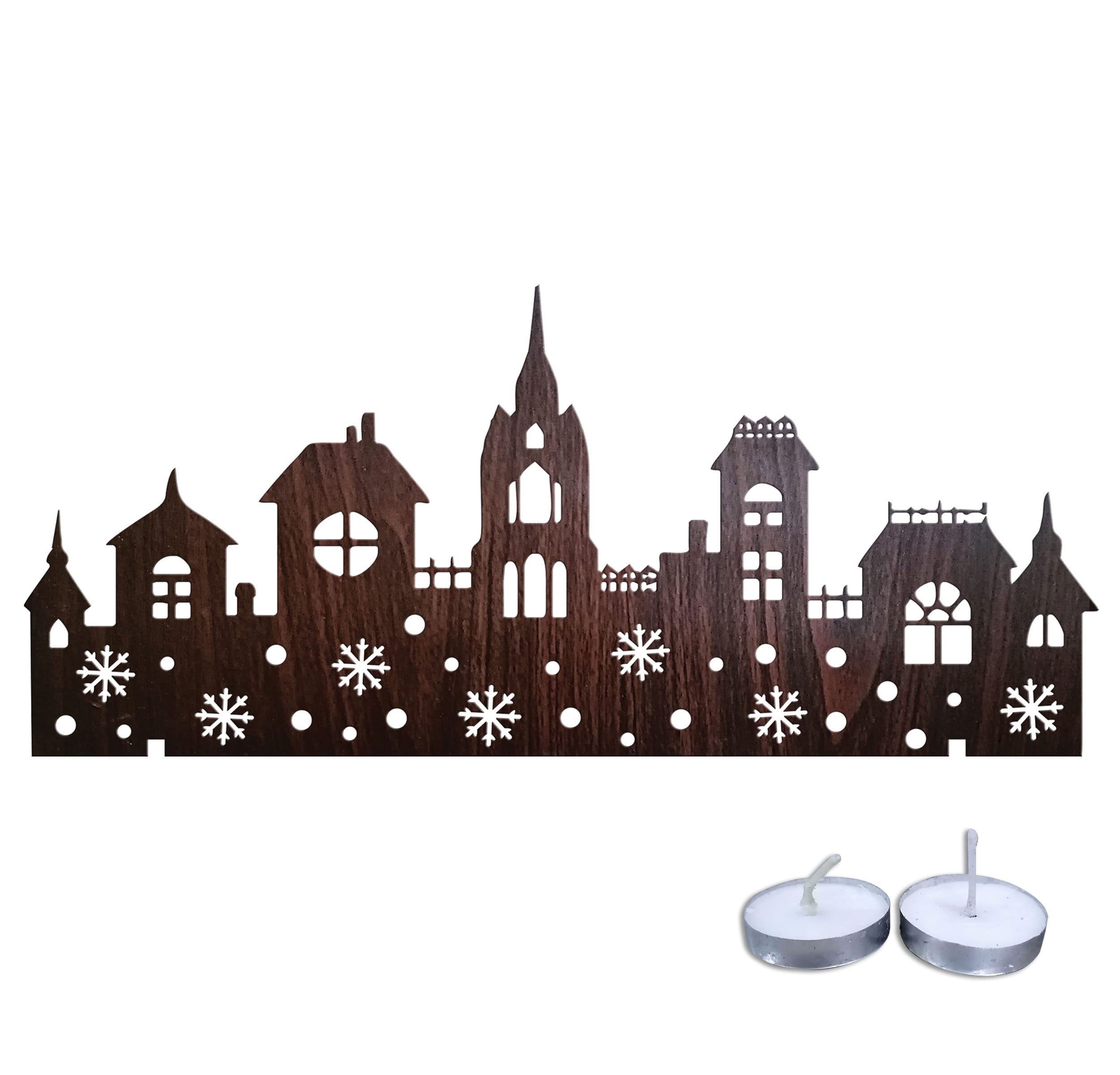 Incredible Gifts India Christmas Decorations For Home | Christmas Decorations Items - Seven Tower Shadow Light Without Candle (W