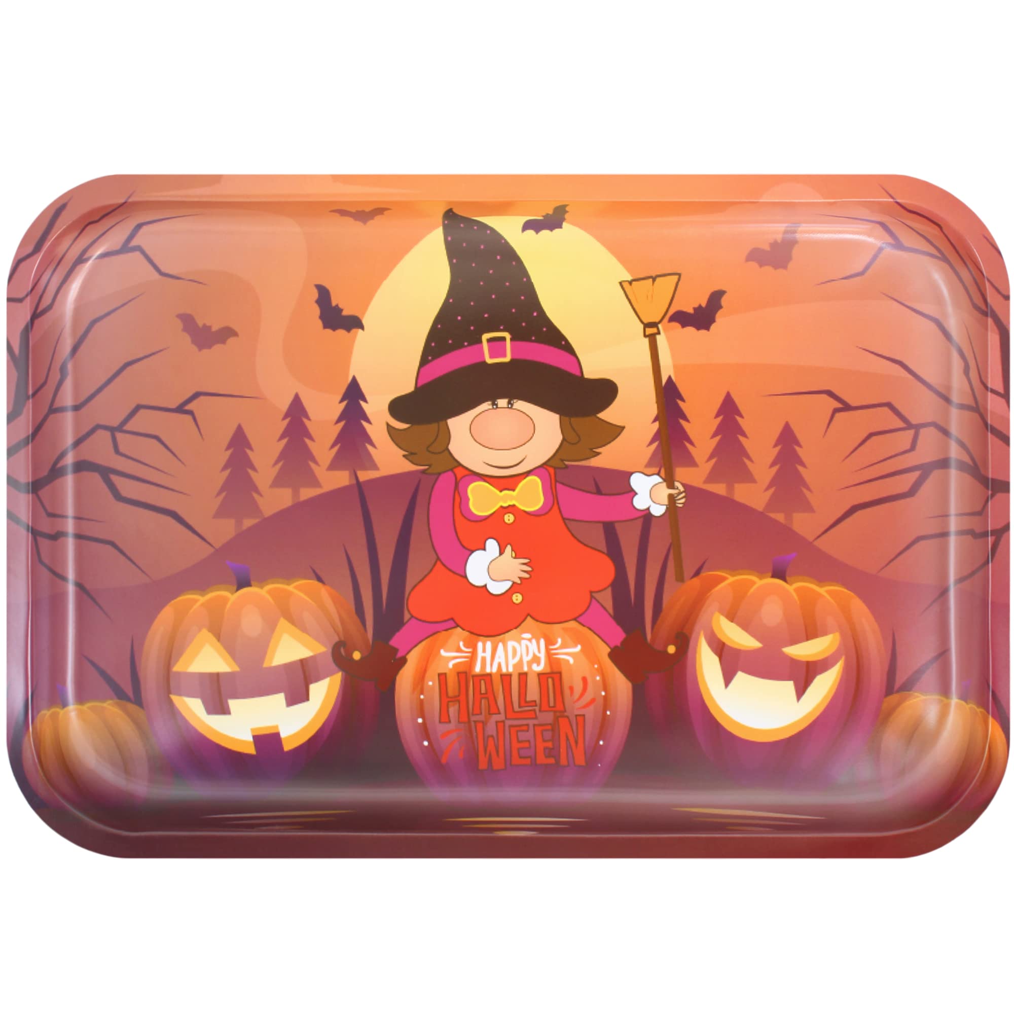 Halloween Serving Trays | 10 Pcs Plastic Spooky Gnome Snack Trays | Snack Trays Halloween Party | Halloween Decorations Chip Tra