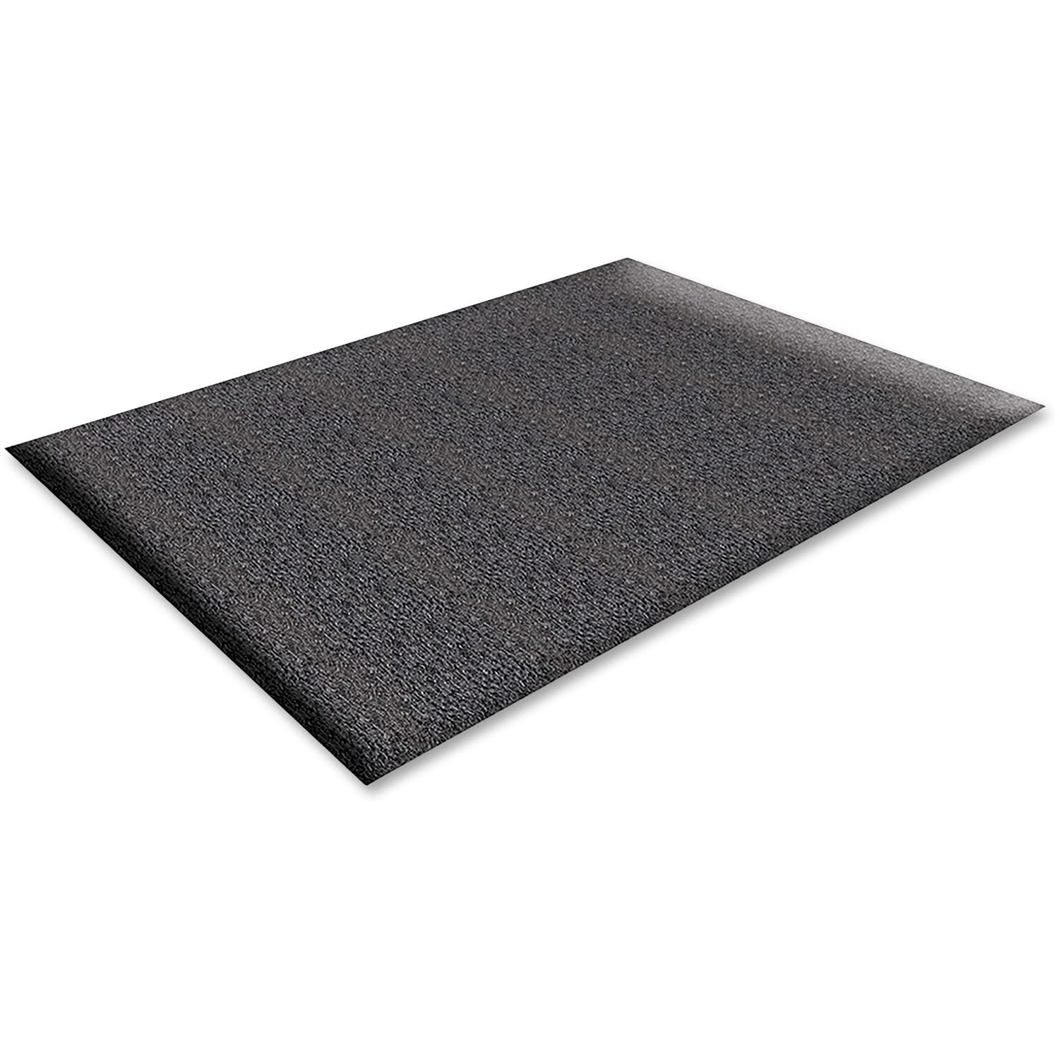 Genuine Joe 70372 Anti-Fatigue Floor Mat, Thick Vinyl, 3-Ft X5-Ft , Black