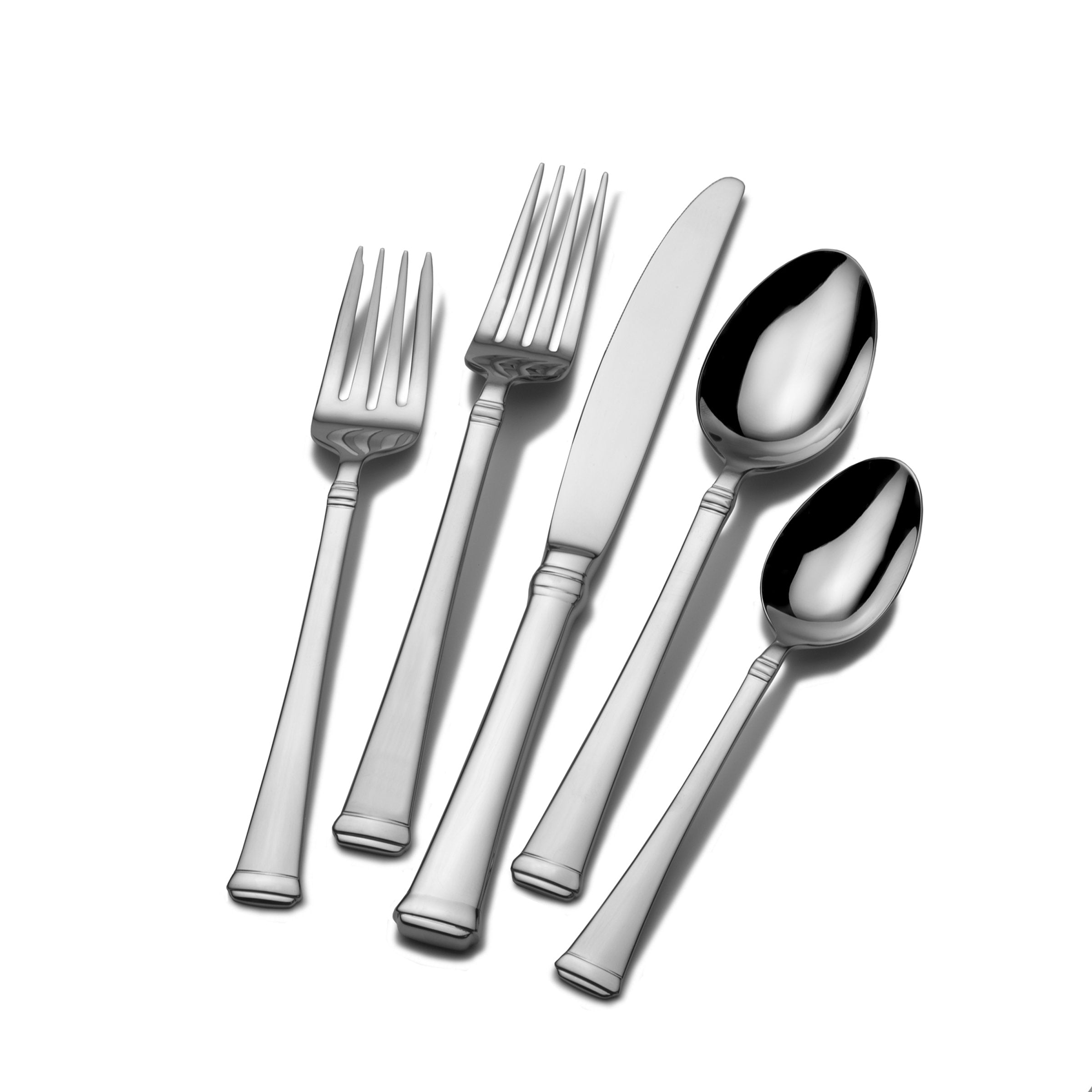 Mikasa Harmony 65-Piece Stainless Steel Flatware Set, Service For 12