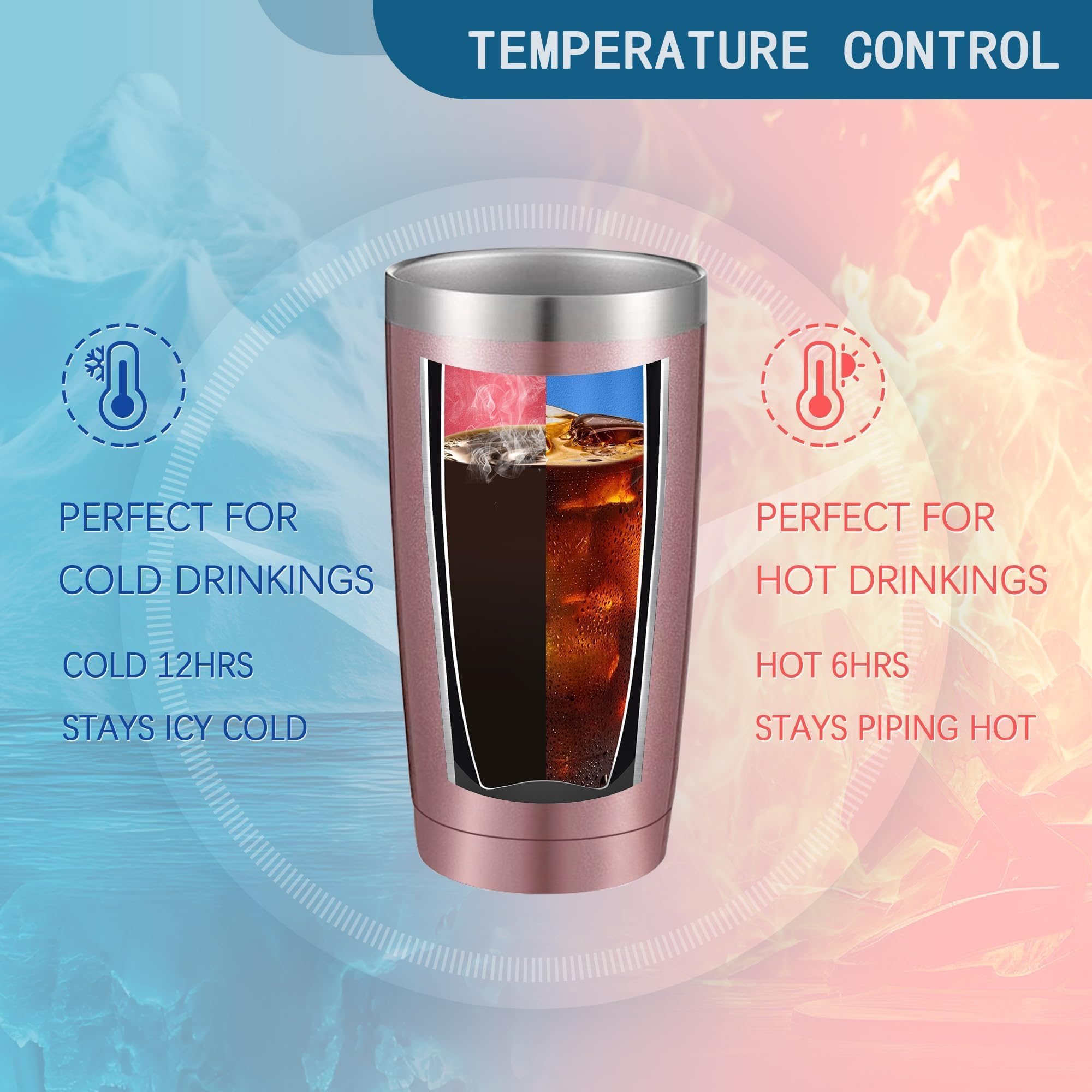 Thank You for Being A Friend Mug Gifts -Mothers Day Gifts for Mom   Friendship Birthday Gifts for Women Buddies Besties Sister Female - Golden Girls Coffee Tumbler Cups with Lid Straw 20 OZ (Rosegold)