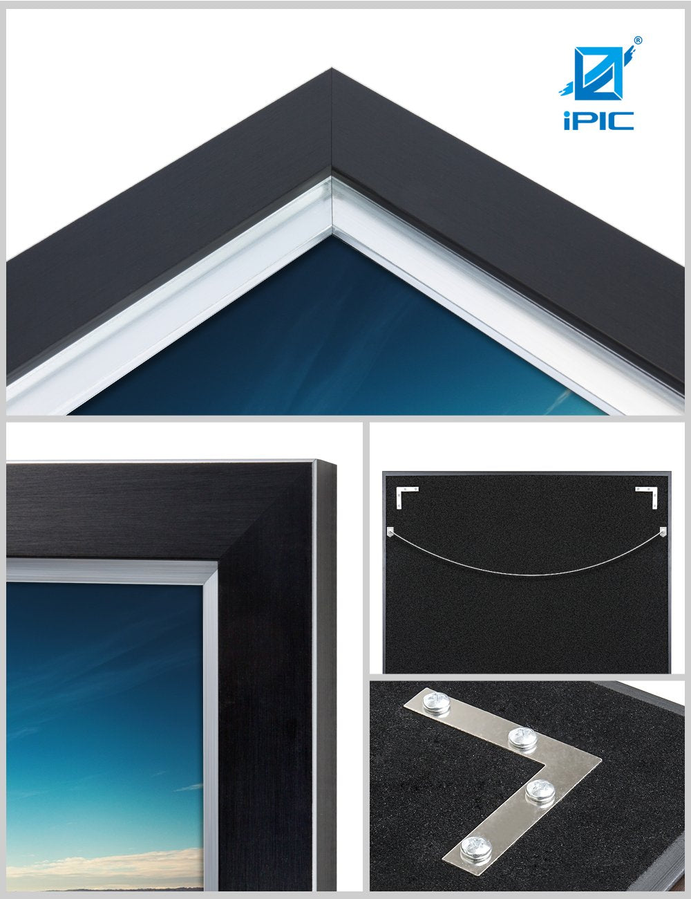 Ipic - Heart In Heart, Personalized Artwork With Names And Date On, Customized Gift For Anniversary,Wedding,Birthday And Holiday