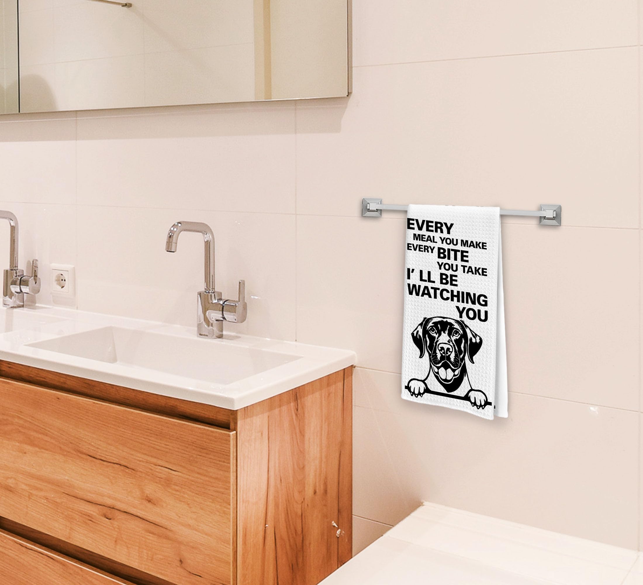 Dwept Every Meal You Make Every Bite You Take Kitchen Towels, Funny Hand Towels, Dog Decorative Towels, Golden Retriever Decor,