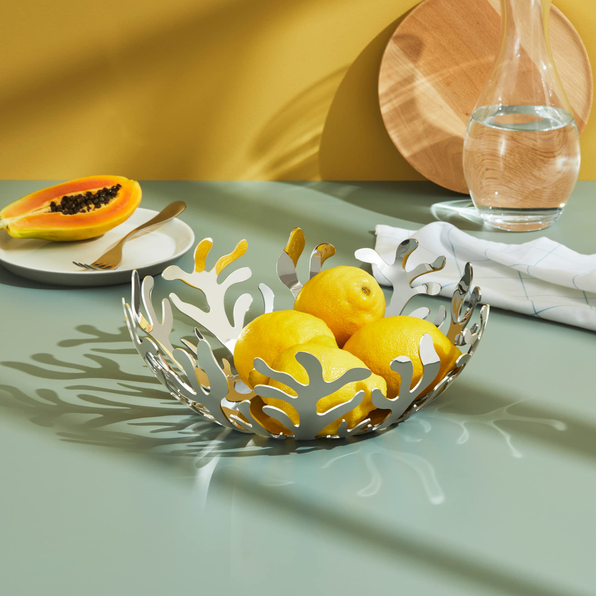 Alessi Mediterraneo 11-12-Inch Fruit Holder  Stainless Steel