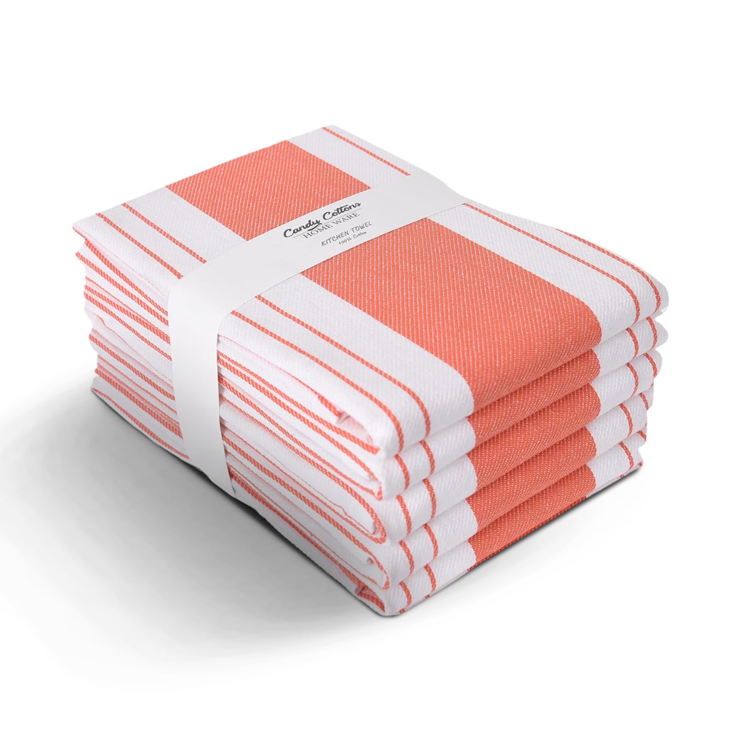 Candy Cottons Stripe Kitchen Towels Decor Mordern Design Centreband Tea Dish Towels Boho Stripe Absorbent Festive Gift Set Of 6