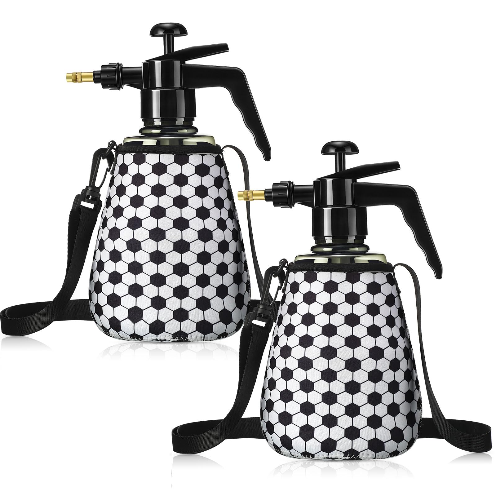 Hushee 1.5 L Water Mister for Sports Manual Pump Sprayer, 2 Pcs, Soccer