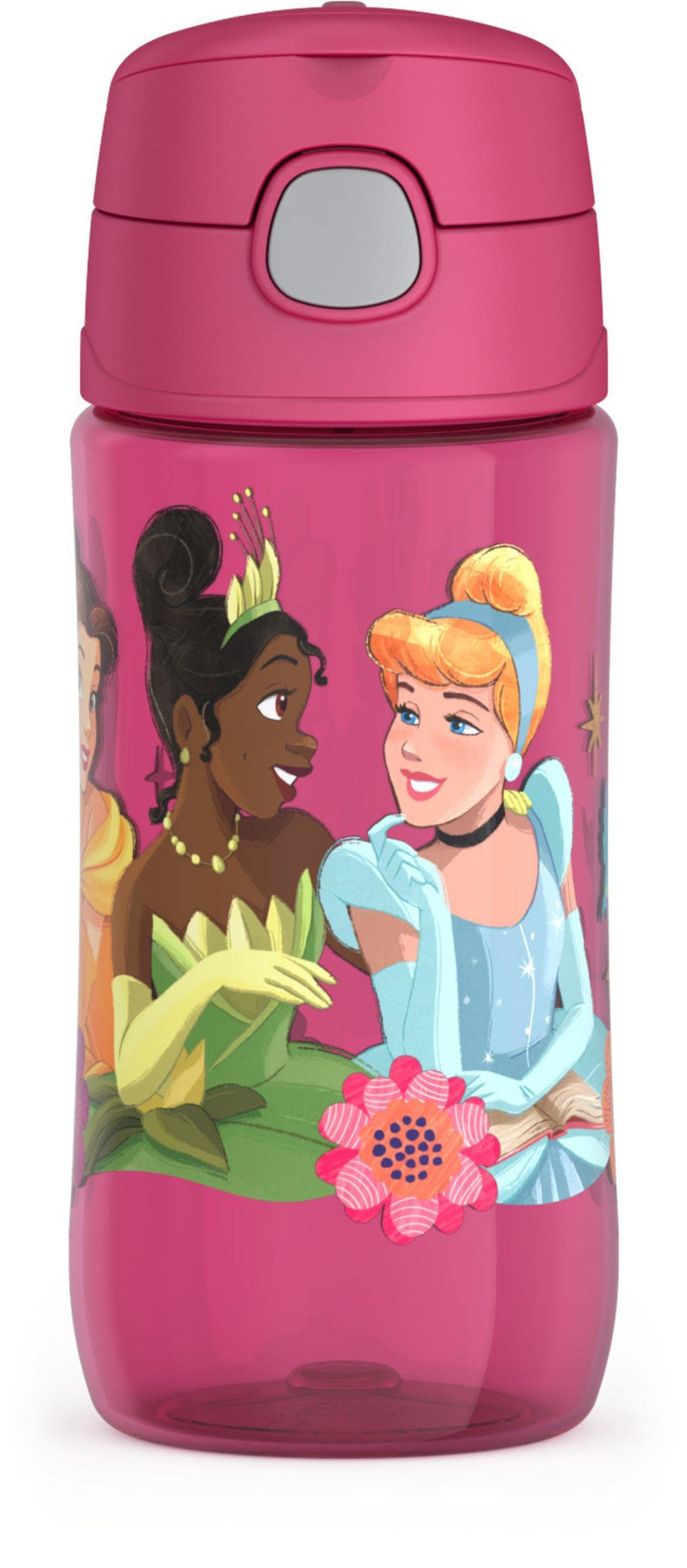 Thermos Funtainer 16 Ounce Plastic Hydration Bottle With Spout, Princess