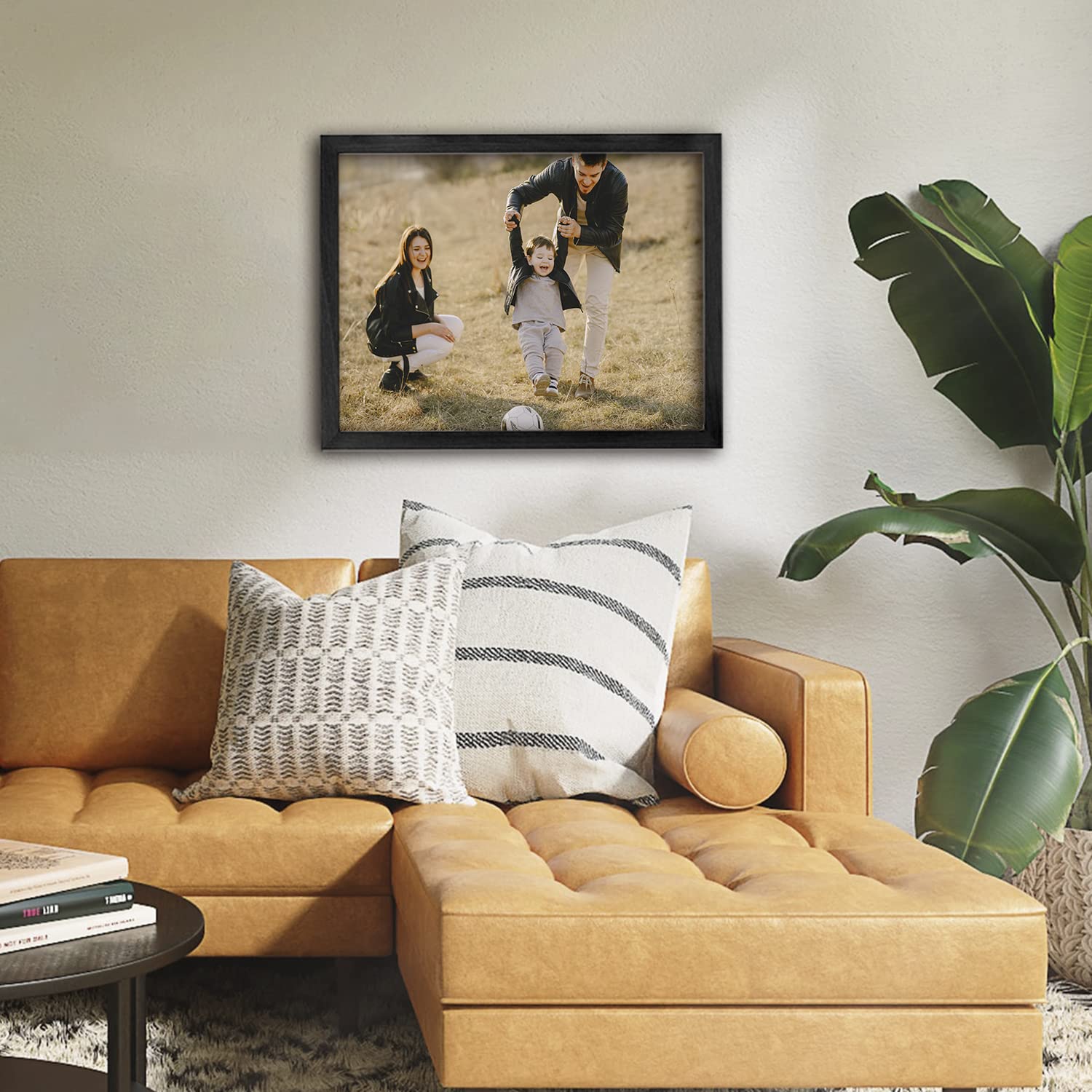 Framed Custom Canvas Prints With Your Photos Personalized Photo To Canvas Print Gifts For Couples Friends Family Baby Pets 24X16