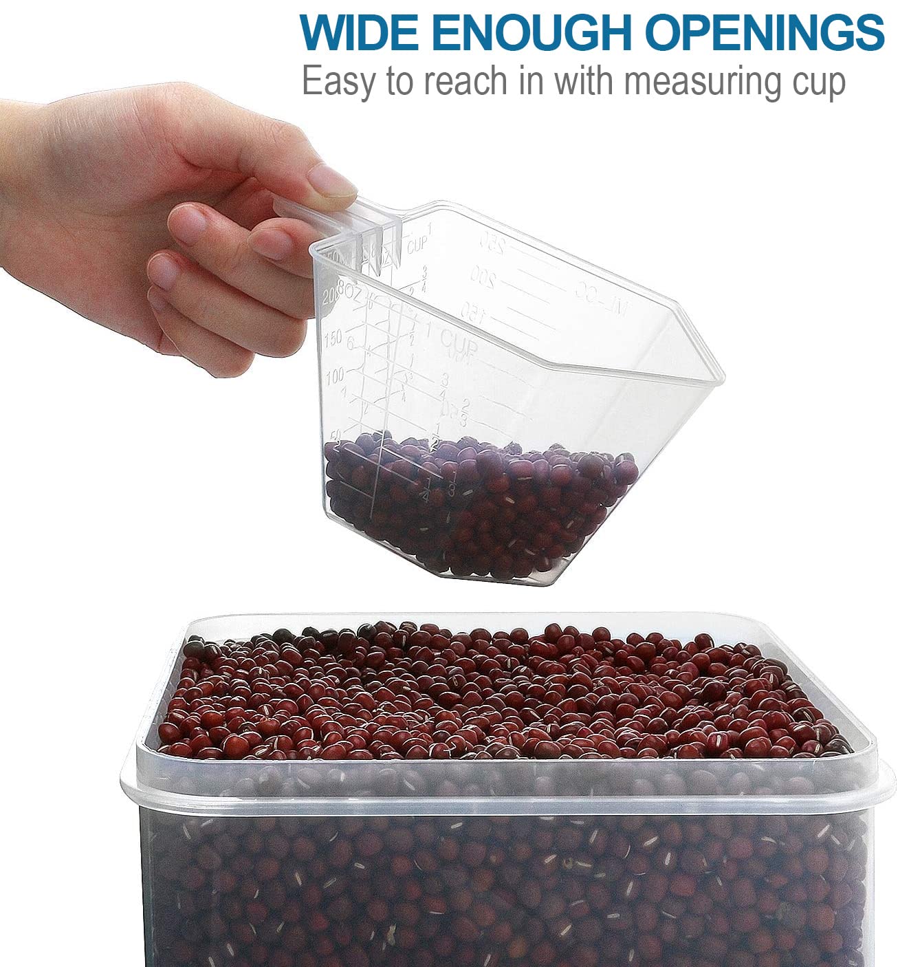 VERONES Large Tall Airtight Food Storage Containers  10 PACK Plastic Airtight Kitchen & Pantry Organization  Ideal for Flour & Sugar Plastic Canisters with Labels