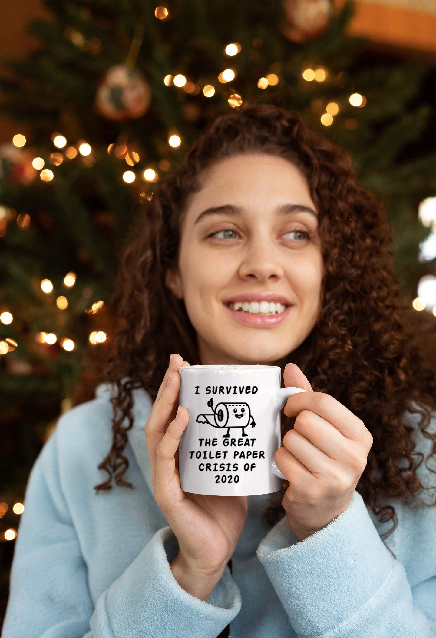Kropsis I Survived the Great Toilet Paper Crisis Of 2020 Ceramic Coffee Mug Tea Cup White