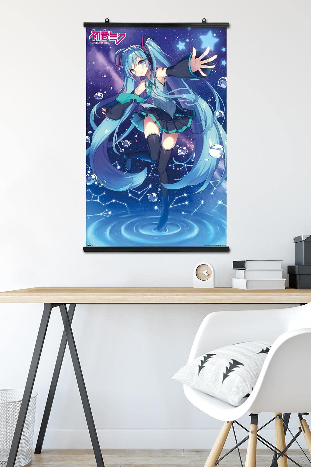 Trends International Hatsune Miku - Stars Wall Poster, 22.37'' X 34.00'', Poster & Clip Bundle