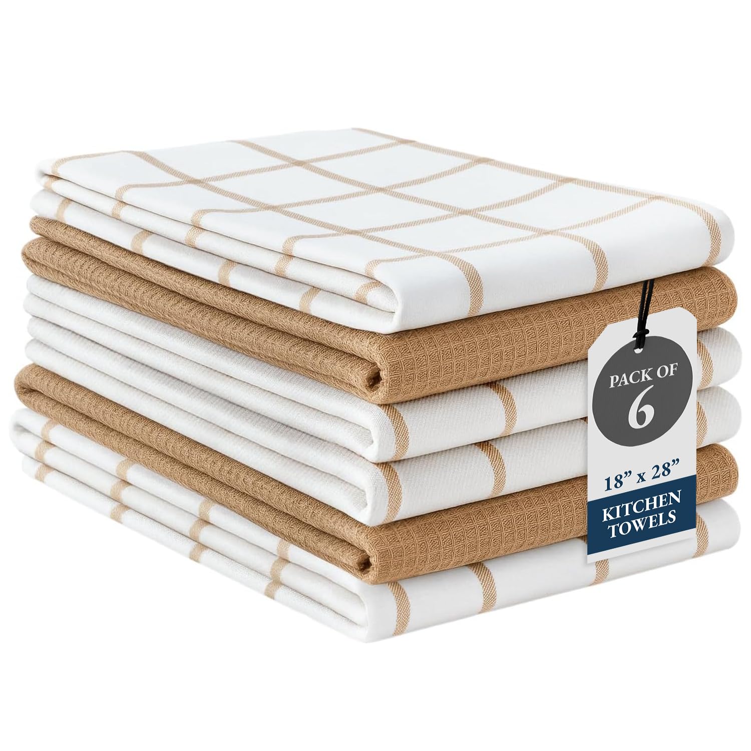Lane Linen 16Pc Kitchen Towel Set - Heat Resistant Oven Mitts & Pot Holders, Reusable Dish Cloths, Absorbent Hand Towels - Aqua