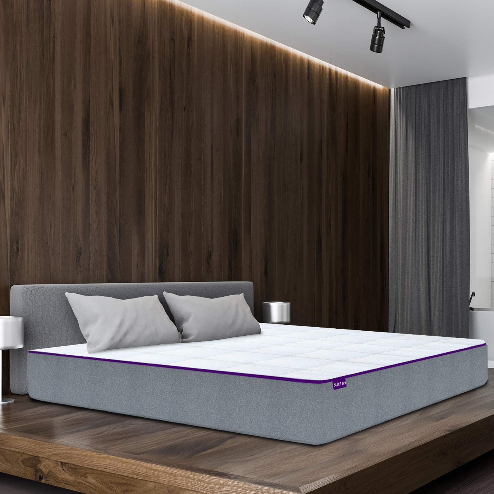 Coirfit Sleep SPA AER King Size 6 Inch Memory Foam Mattress with Bamboo Fabric (78X72X6,White)