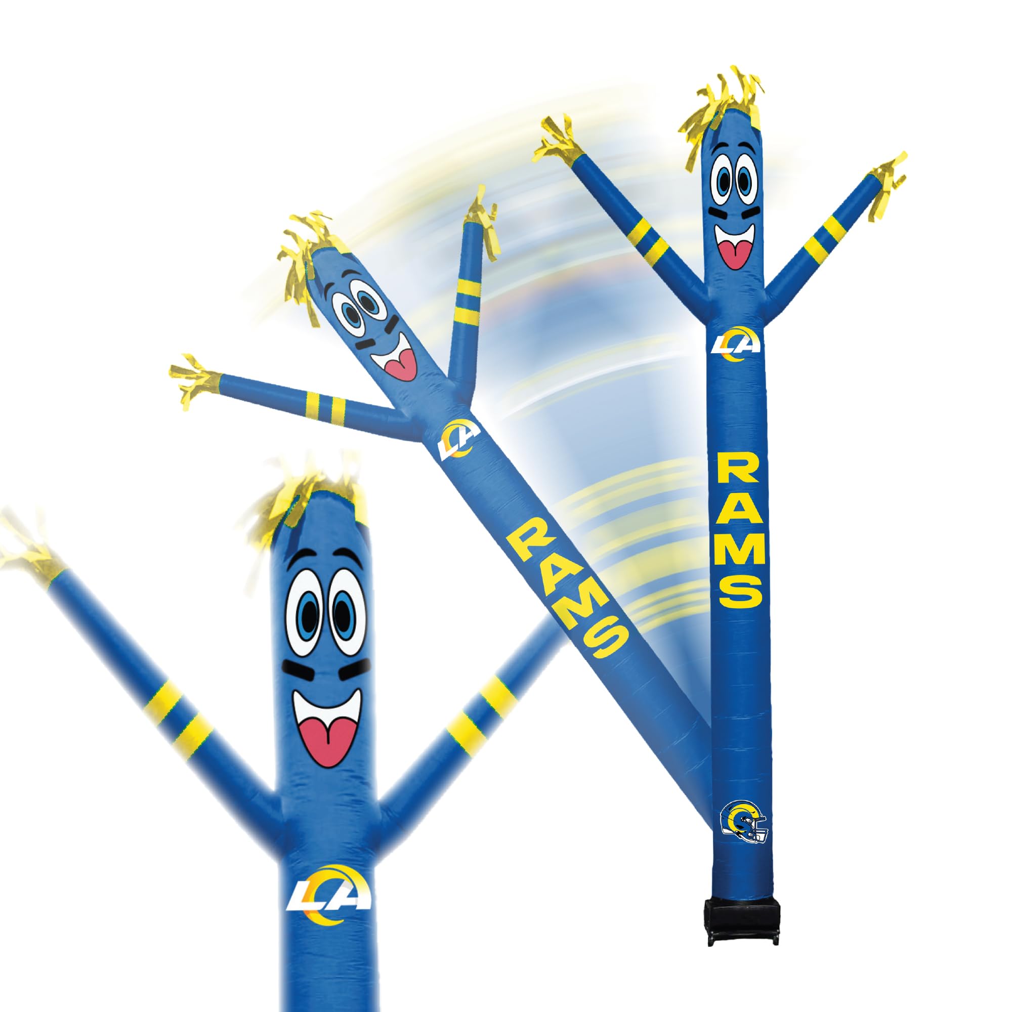 Sporticulture Football Los Angeles Rams Wacky Waving Inflatable Tube Guy with LED Lights & Built-in Blower - 6 x 36 x 96 NFL Inf