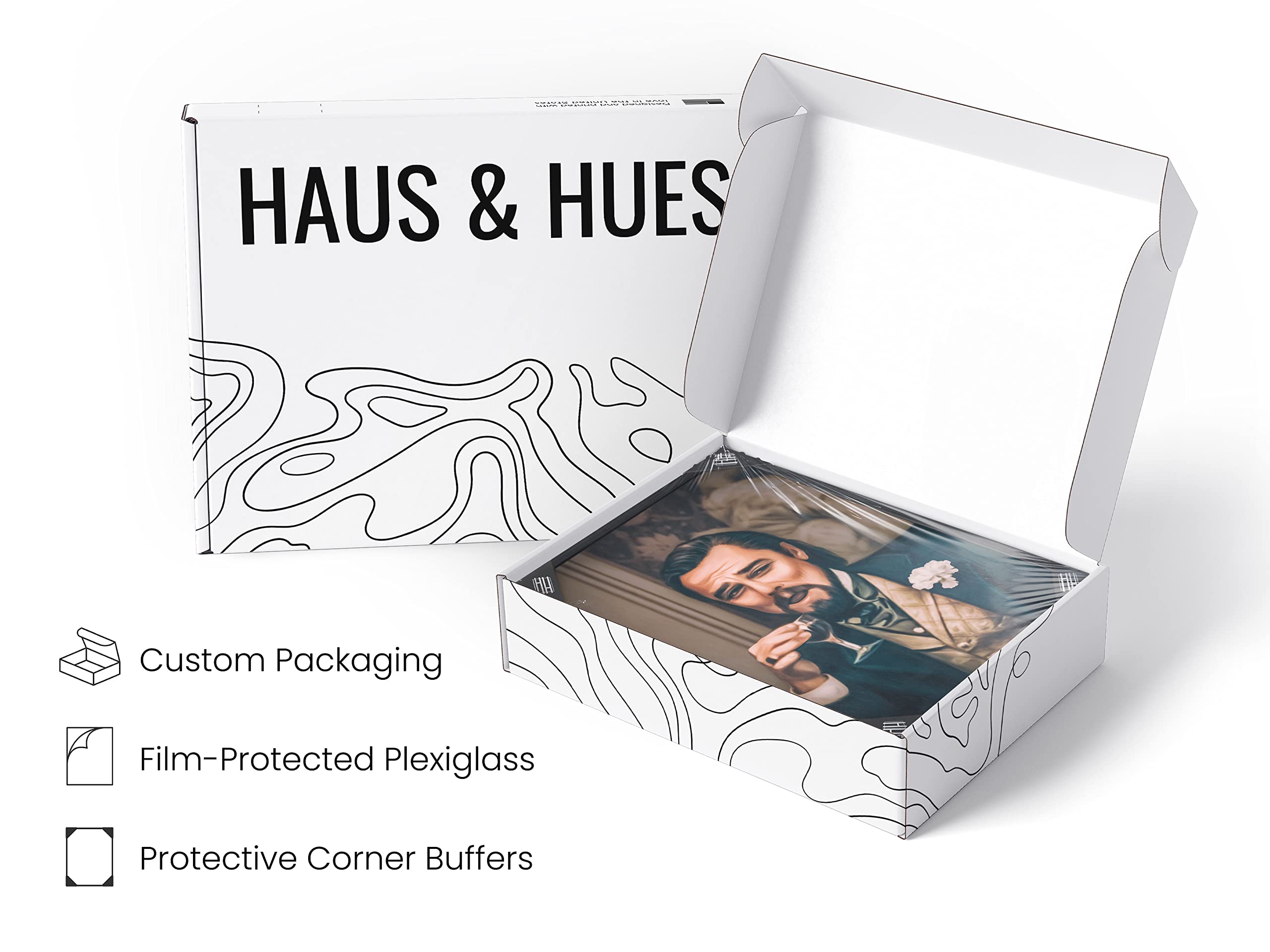 Haus And Hues Funny Office Wall Art - Cool Room Decor For Guys Decor For Bedroom, Large Framed Poster, Funny Room Decor, Meme Pa