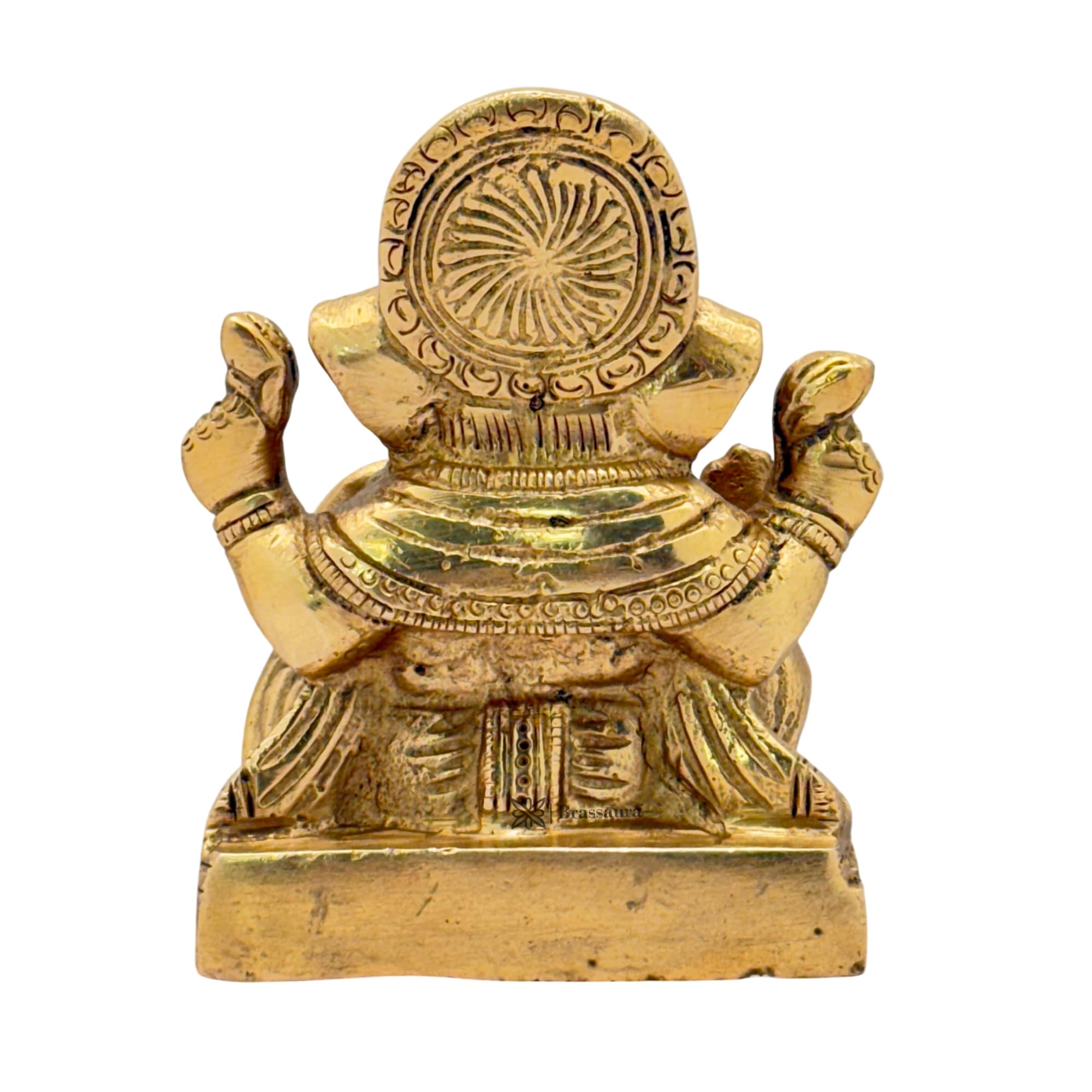 Brassaura Brass Ganesha Murti For Car And Home And Decor Brass Ganesh Bhagwan Statue For Pooja Room Ganesha Idols For Home Entra