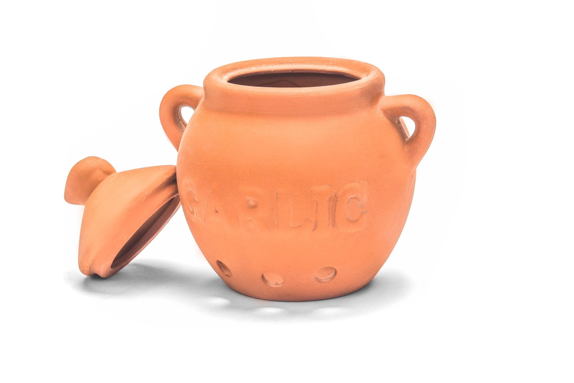 Fox Run Garlic Keeper, Terra Cotta, Red, 4.25 X 5.25 X 5.25 Inches