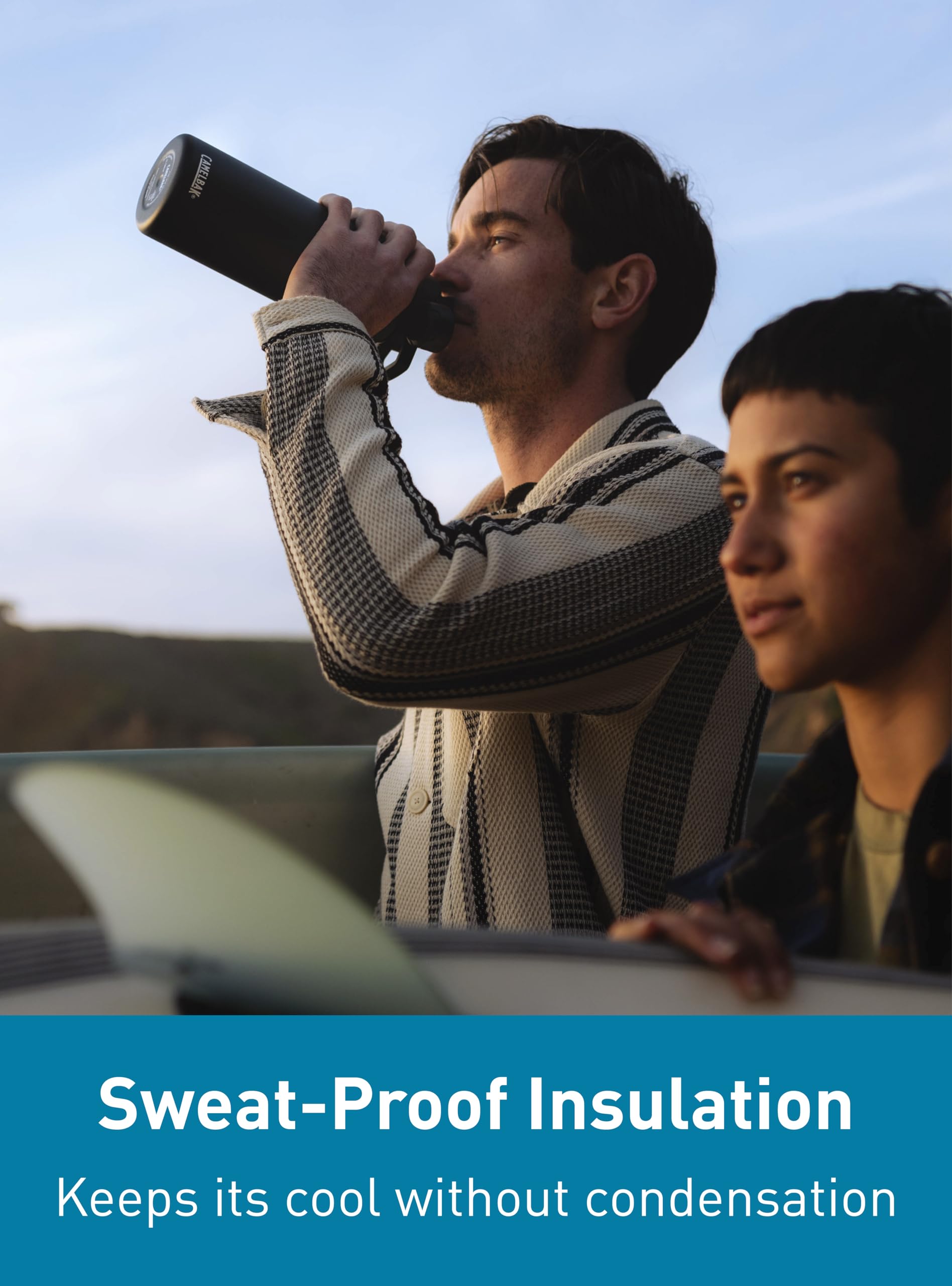 Camelbak Chute Mag 25Oz Vacuum Insulated Stainless Steel Water Bottle, Moss