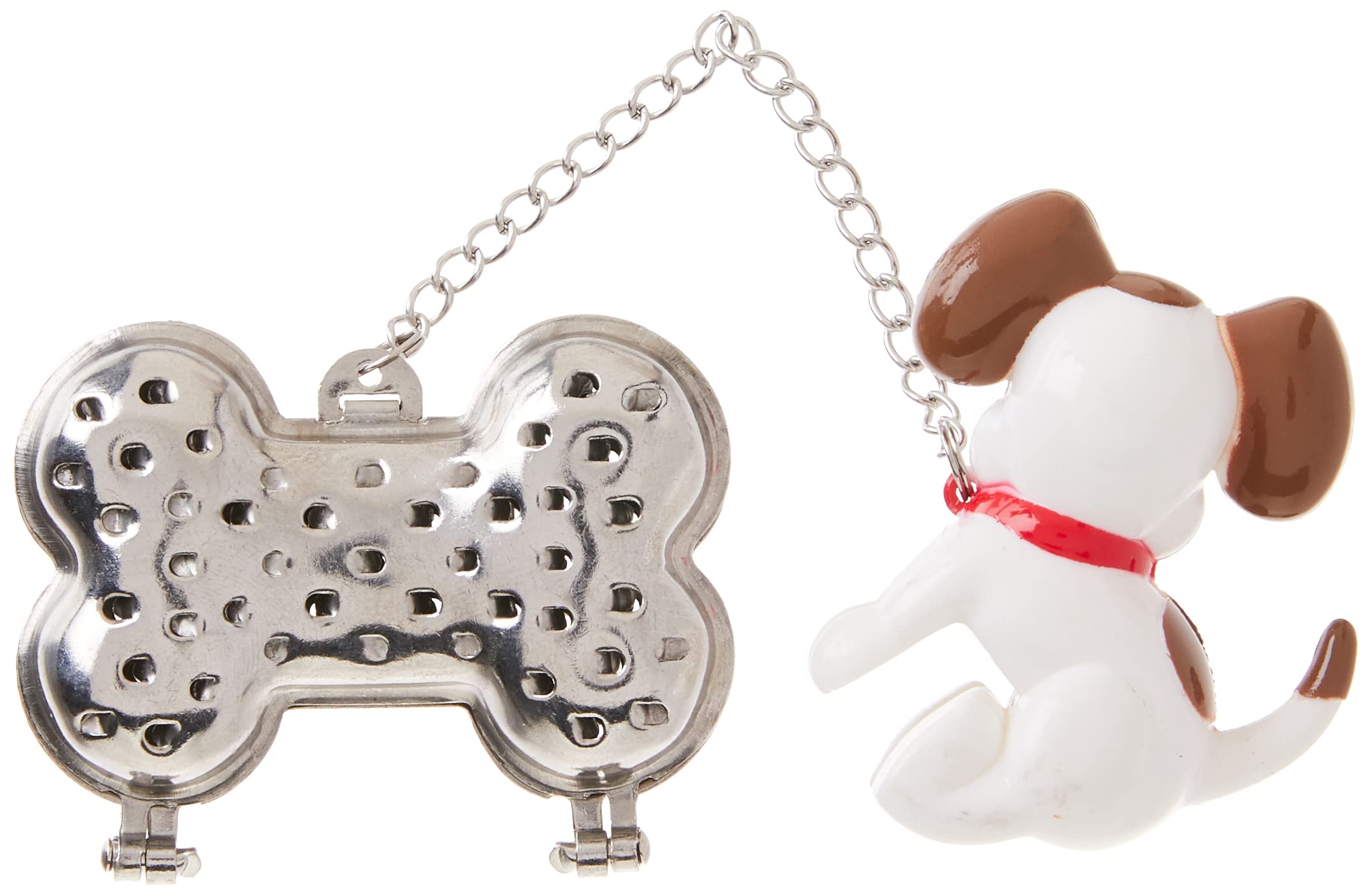 Joie Woof Tea Infuser, 18/8 Stainless Steel Infuser, Dog And Bone, Silver