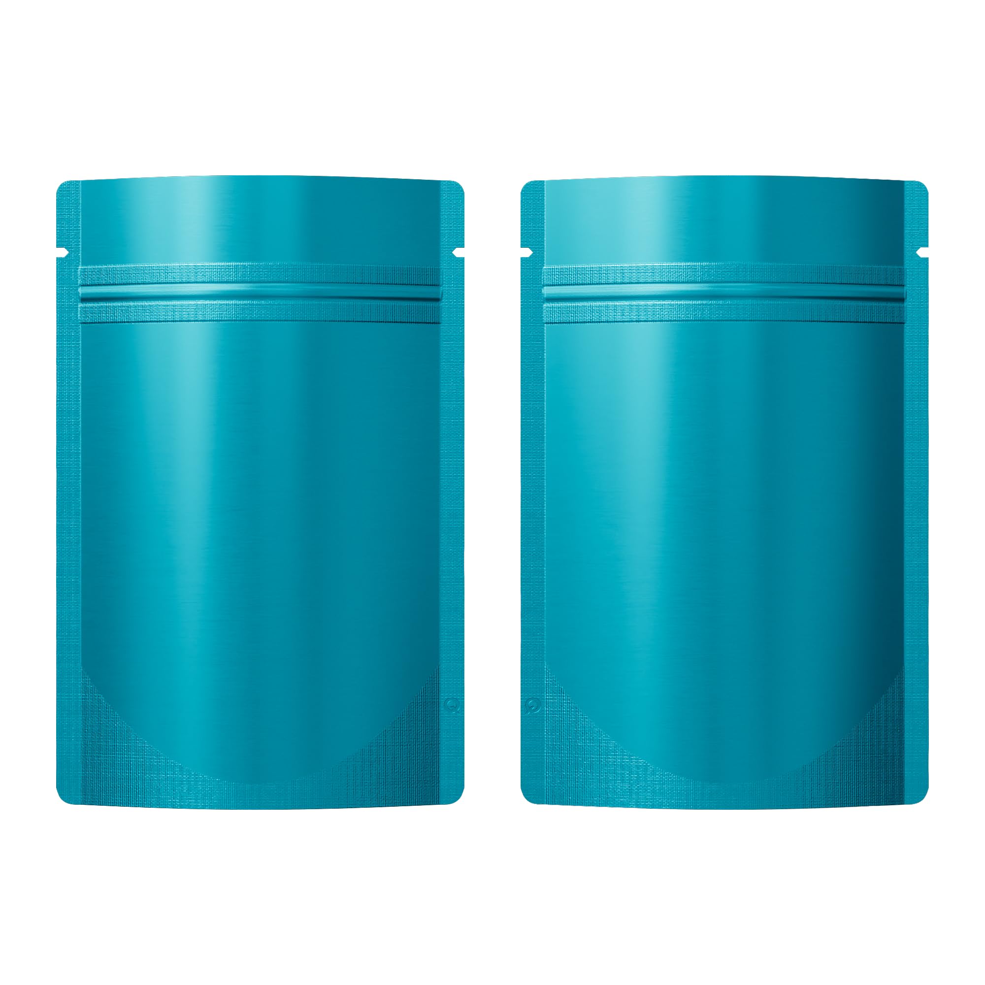QQ Studio 100PCS Matte Double-Sided Colored Stand-Up Resealable QuickQlick Bags (10x15cm (4x6), Blue)