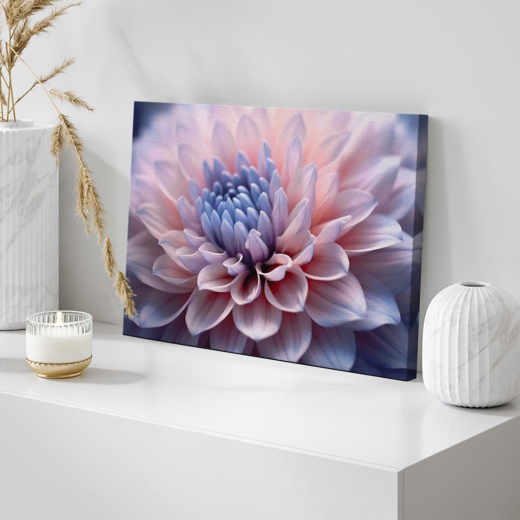 Wall26 Canvas Print Wall Art Pink Lotus Flower Closeup Nature Wilderness Photography Realism Modern Art Decorative Country Multi