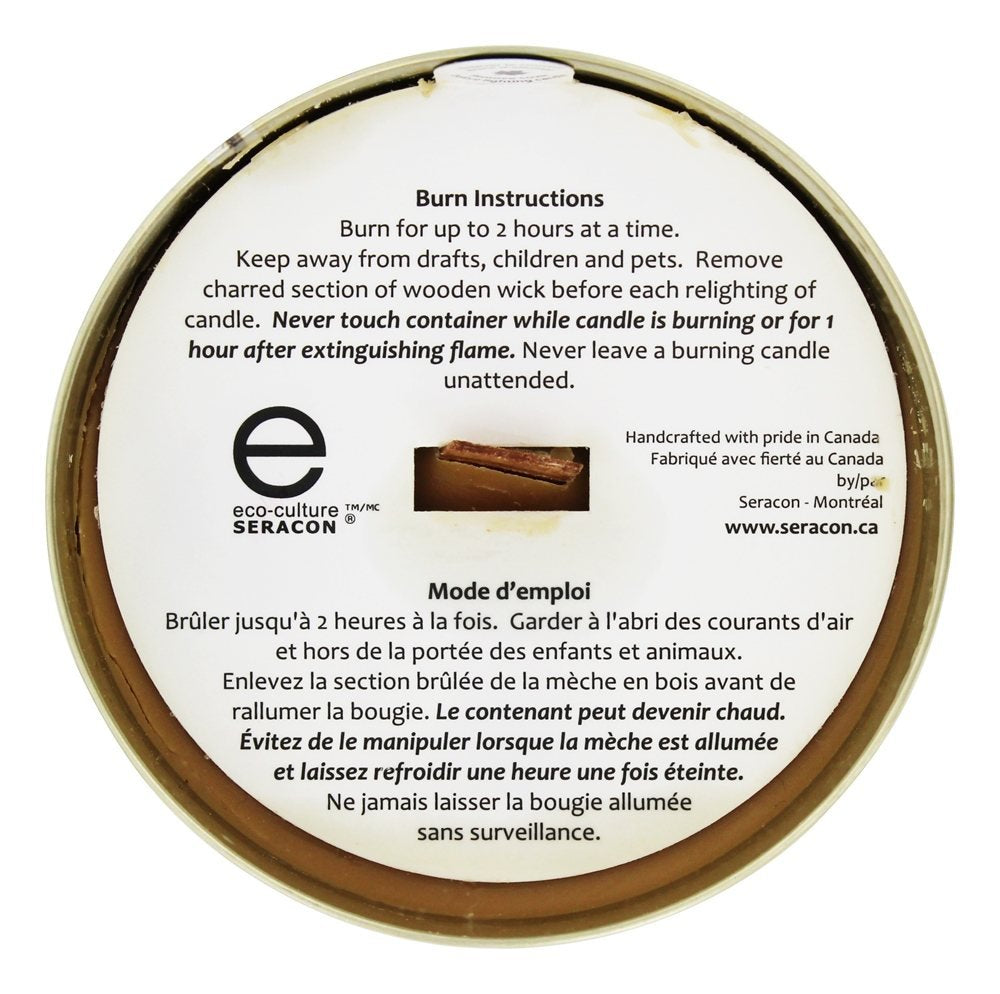 ECO Culture Candle Tin Maple Wooden Wick  1 EA