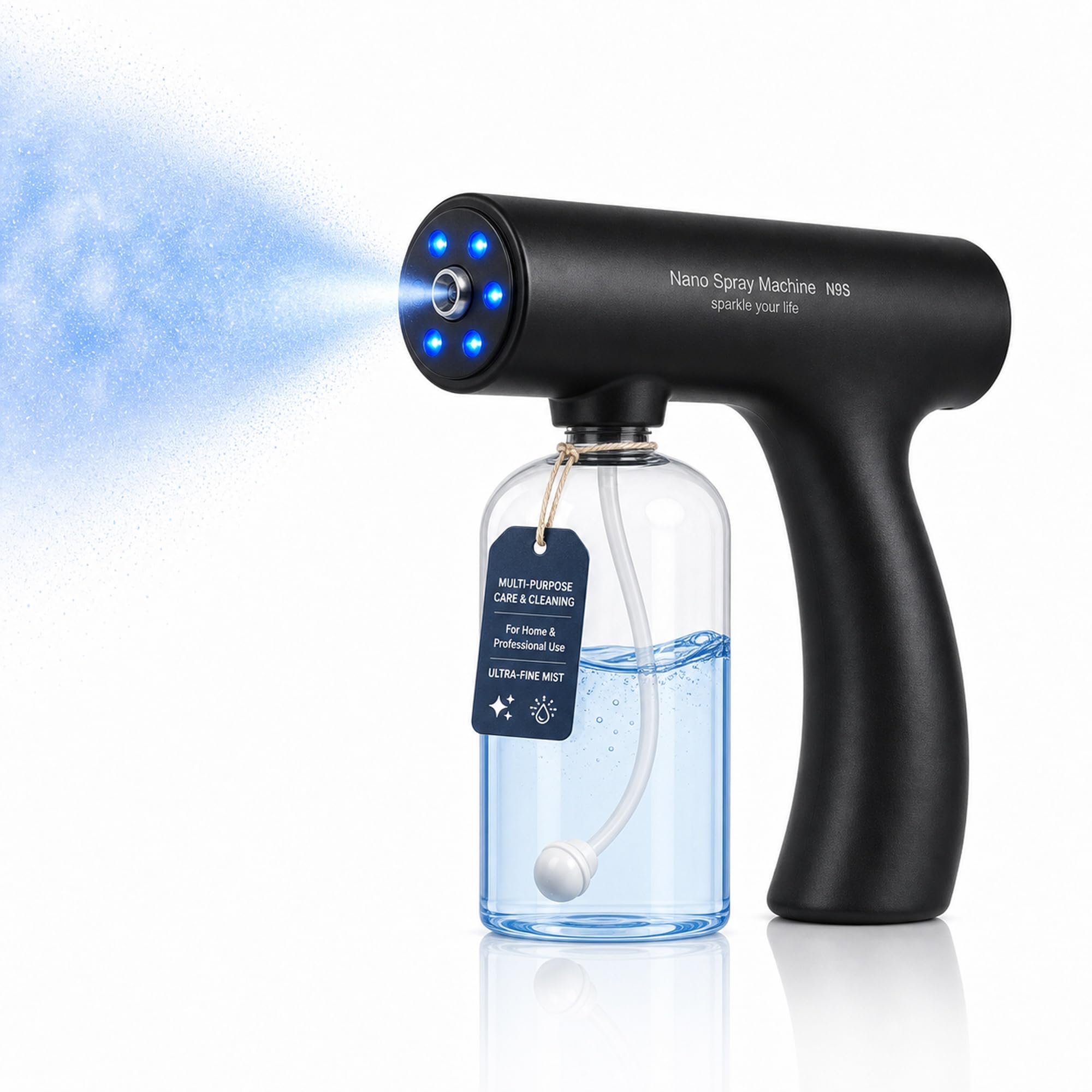 NYIKYUAM N9S Cordless Nano ULV Atomizer Sprayer, 350ml, Black