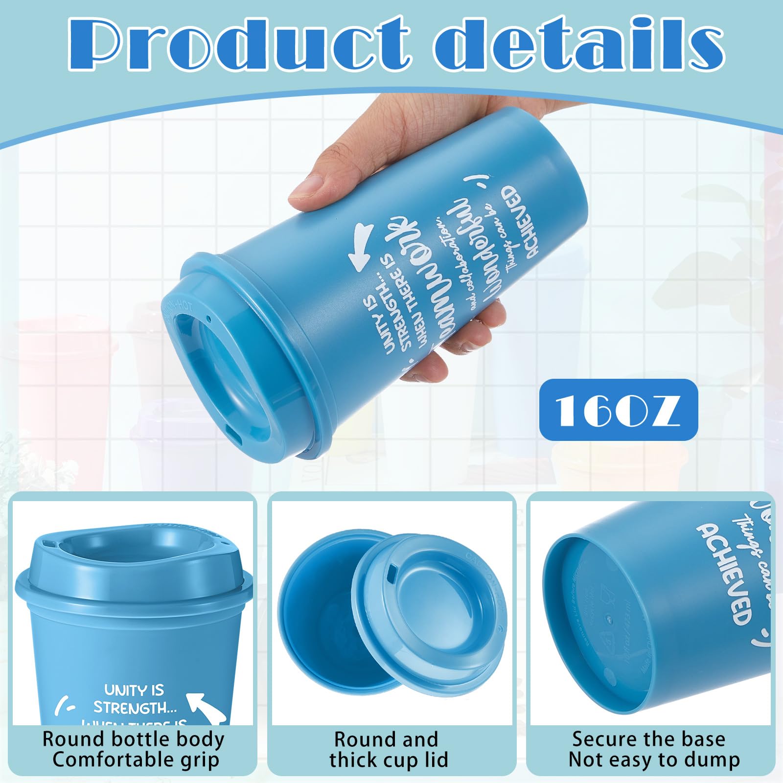 FillTouch 24 Pcs Appreciation Cups for Coworkers Employee Staff Teacher Appreciation Gifts for Christmas Office Gift Basket, 16