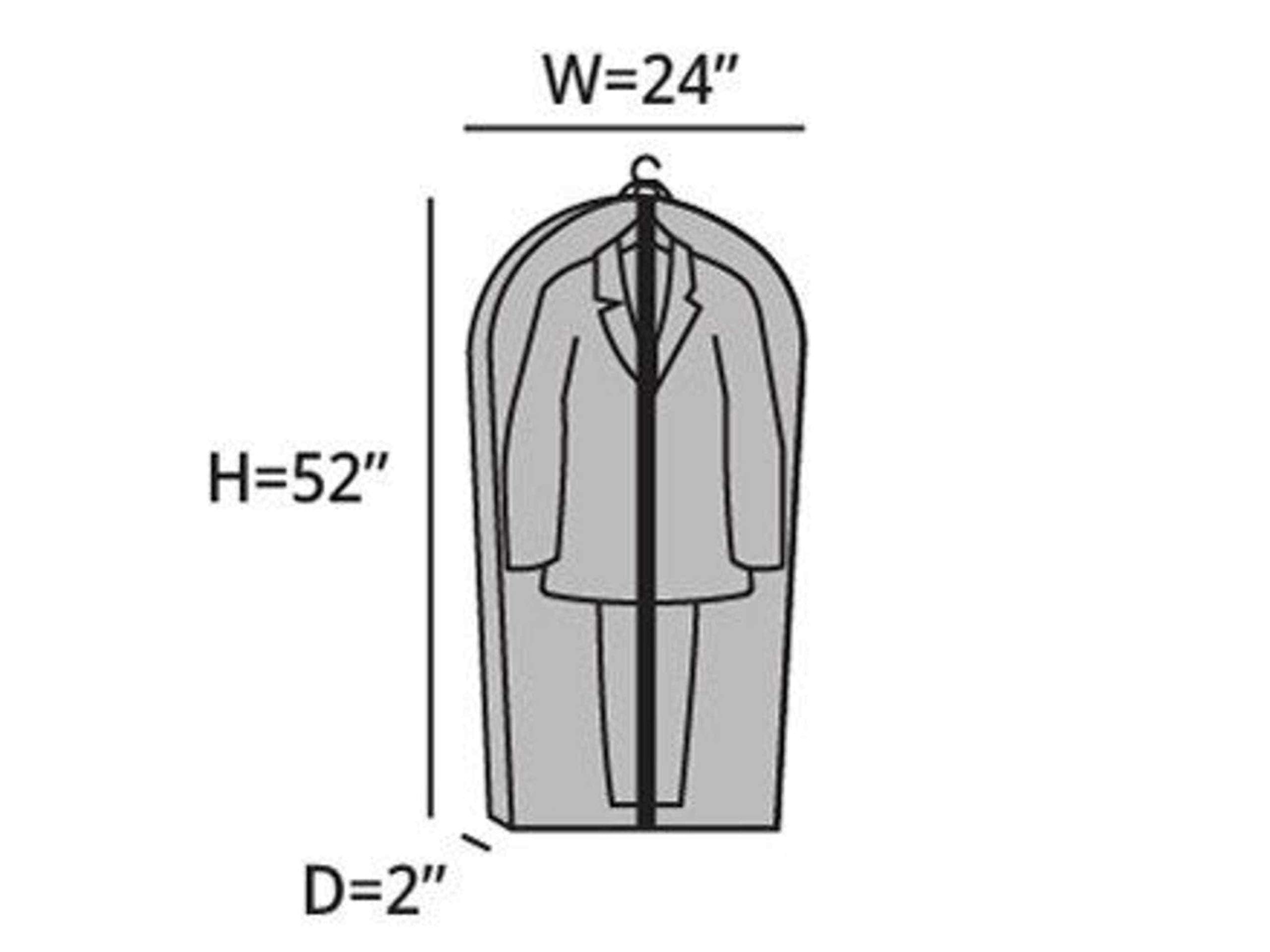 Covermates Keepsakes Deluxe Garment Bag Set - Premium Polyester - Full Length Zipper - Id Window - Carrying Handles - Stowaway P