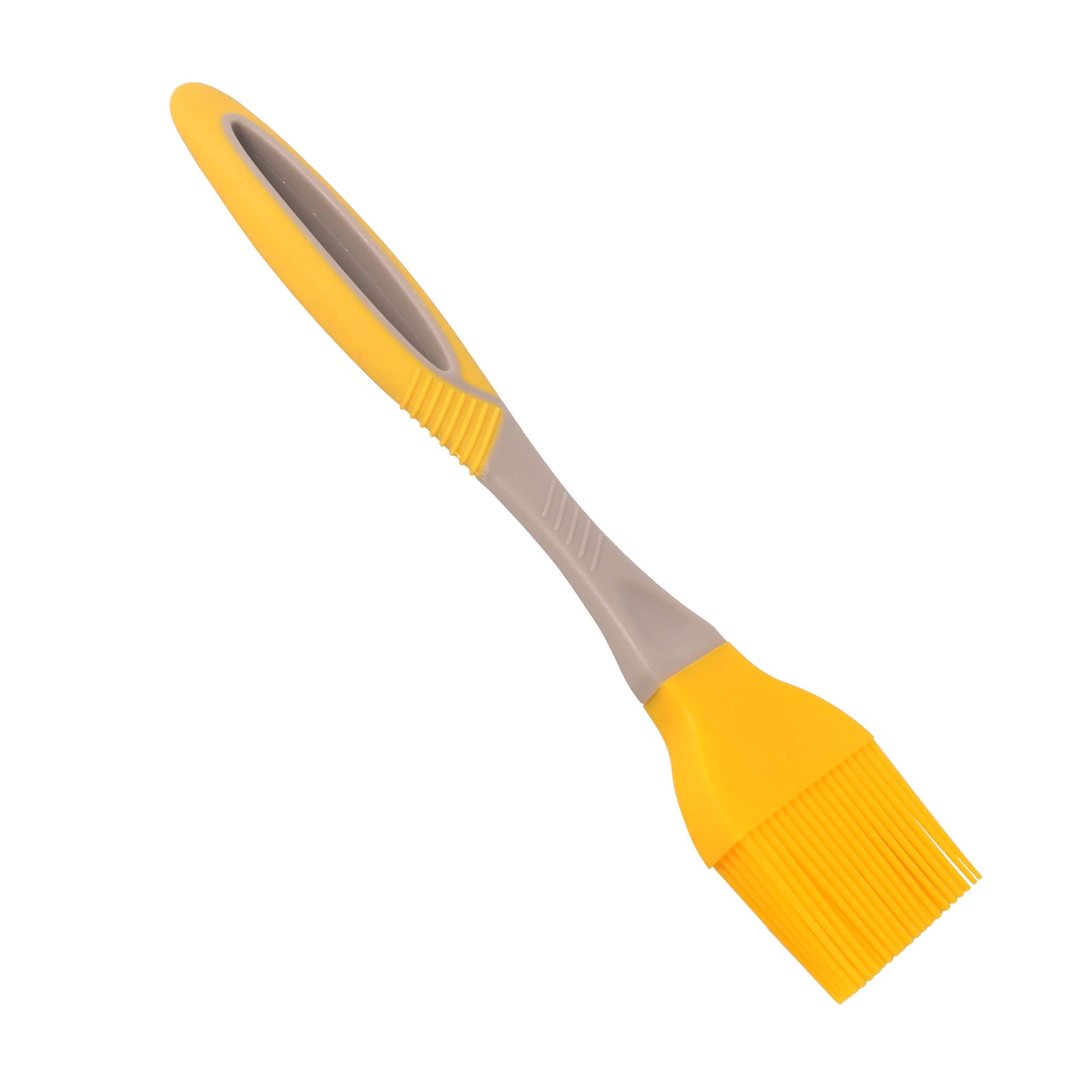 CLASSY TOUCH Silicone Oil basting and Spice marinating Brush for Roti, Tandoor, Barbeque, Pastry, Sweets (Yellow  23.5 cm)(Set 