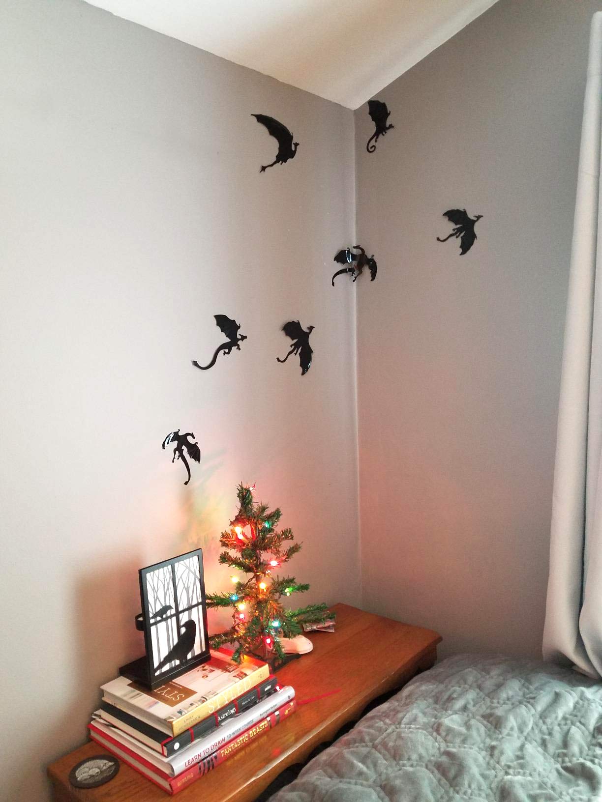 Honbay Pvc 3D Dragon Decorative Wall Decals Wall Stickers For Home Wall Decoration