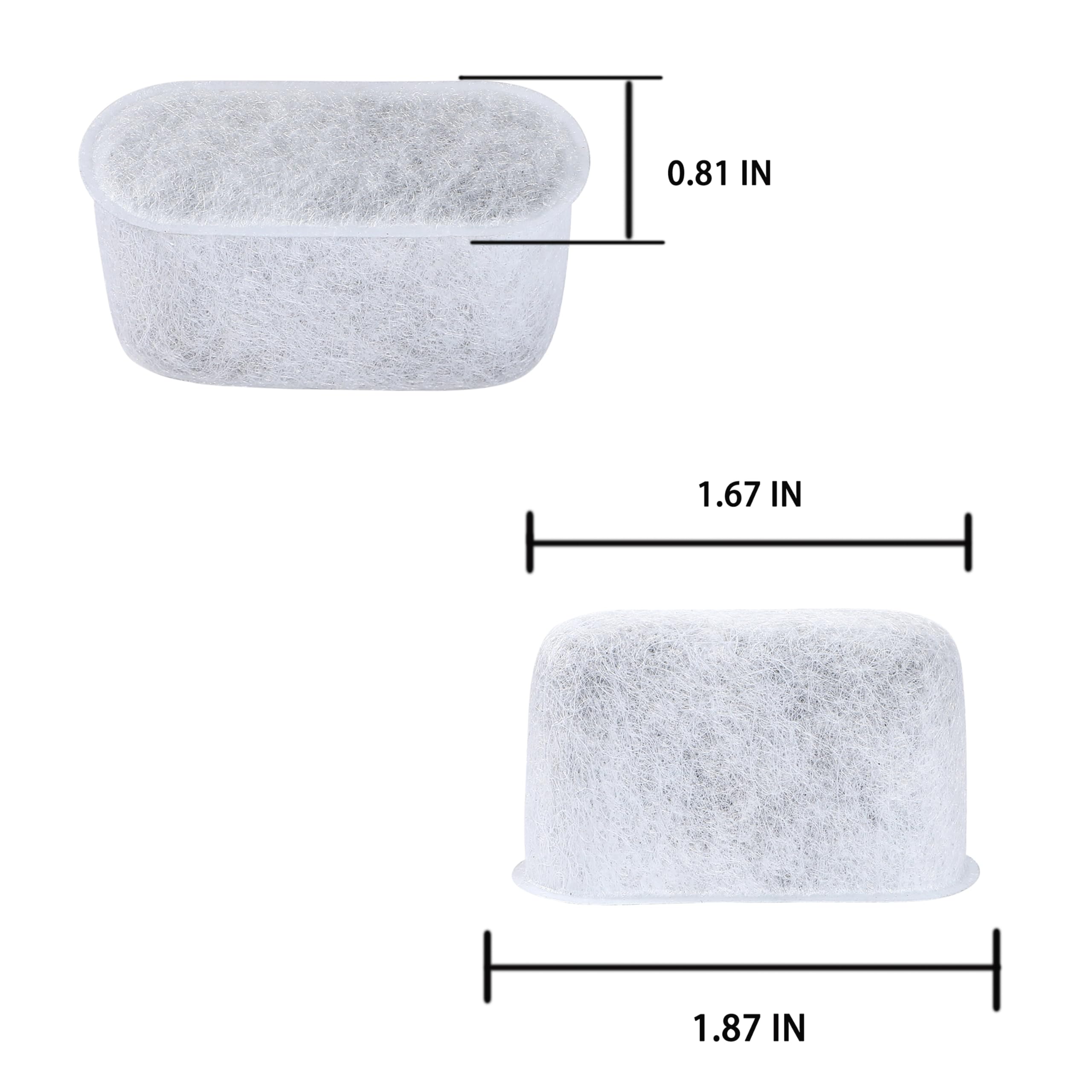 Charcoal Water Filter For Cuisinart Ss-10, Ss-15, Ss-700, Dcc-1200, Dcc-3200, Dcc-3000(P1) Coffee Makers Filter Replacement (12P