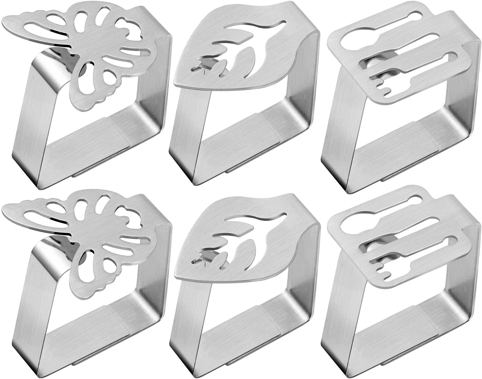 Hfatmos Tablecloth Clips Stainless Steel, Windproof Tablecloth Holder, Table Cloth Clip For Outdoor Picnic, Restaurant, Kitchen,