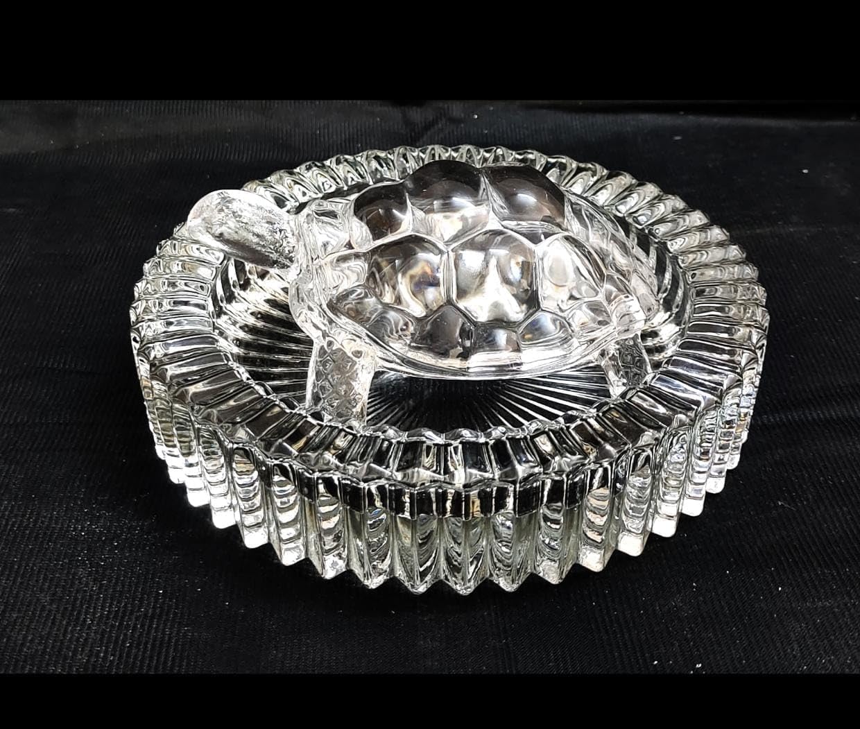 Yadava Vastu Feng Shui Crystal Turtle Tortoise With Crystal Plate Or Crystal Dish For Good Luck Feng Shui Tortoise Turtle Crysta