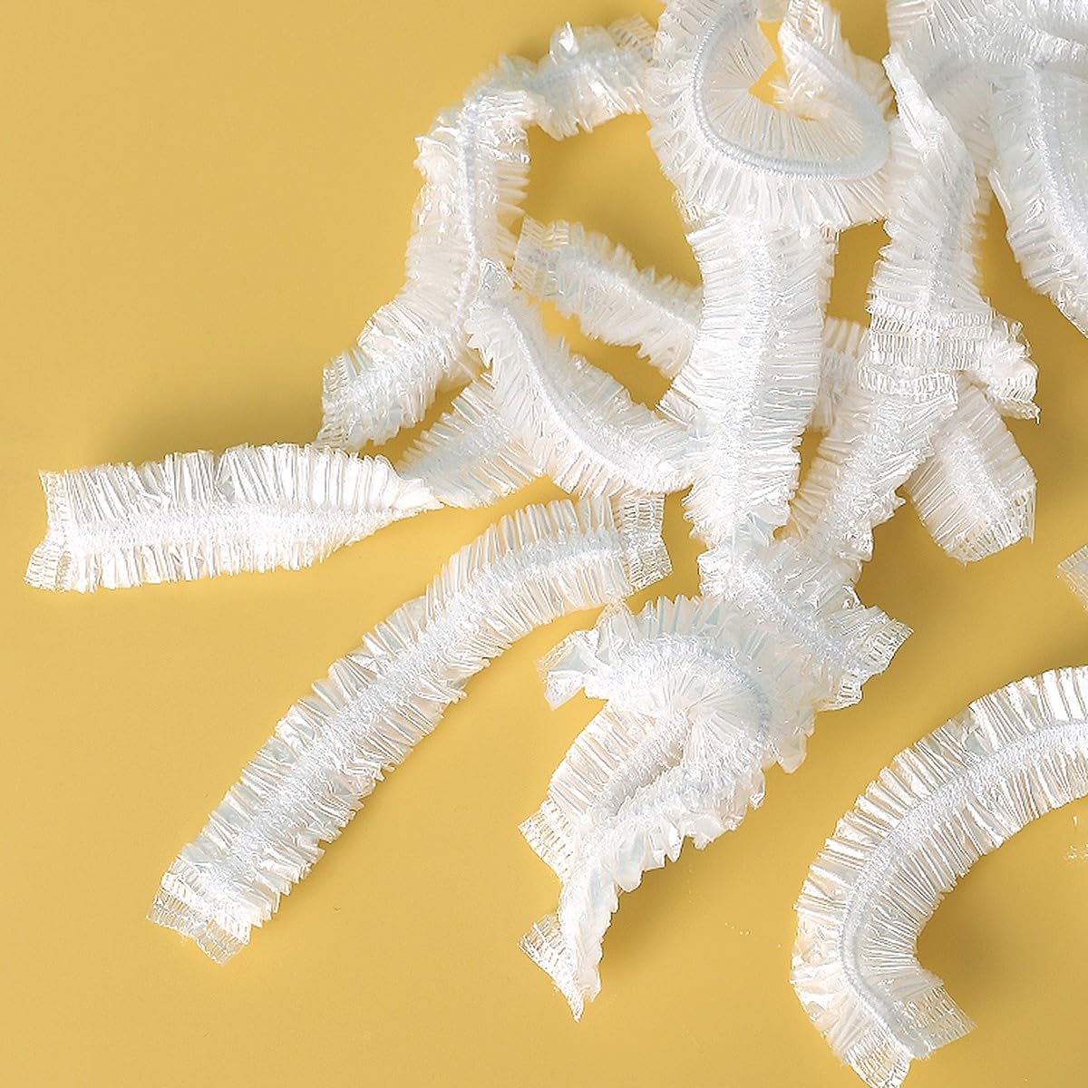 Wolpin Pack Of 100 Pcs Disposable Food Cover Elastic Lid For Covering Food, Fruits, Vegetables Fridge Storage