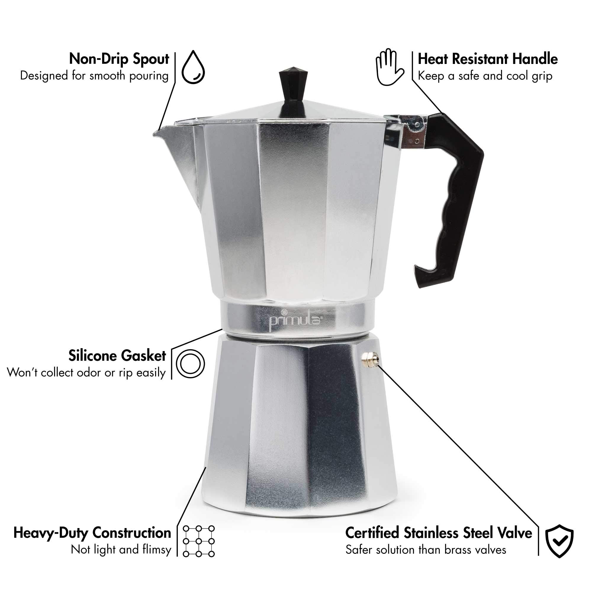 Primula Classic Stovetop Espresso And Coffee Maker, Moka Pot For Italian And Cuban Caf   Brewing, Greca Coffee Maker, Cafeteras,