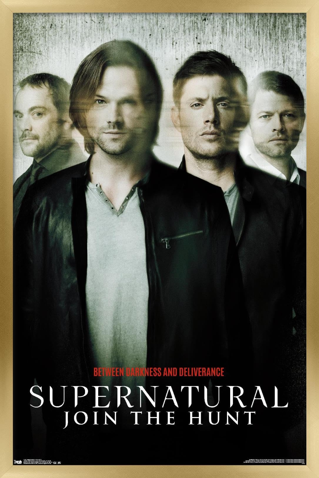 Trends International Supernatural - Key Art 11 Wall Poster, 34L X 22.4W, Gold Framed Version