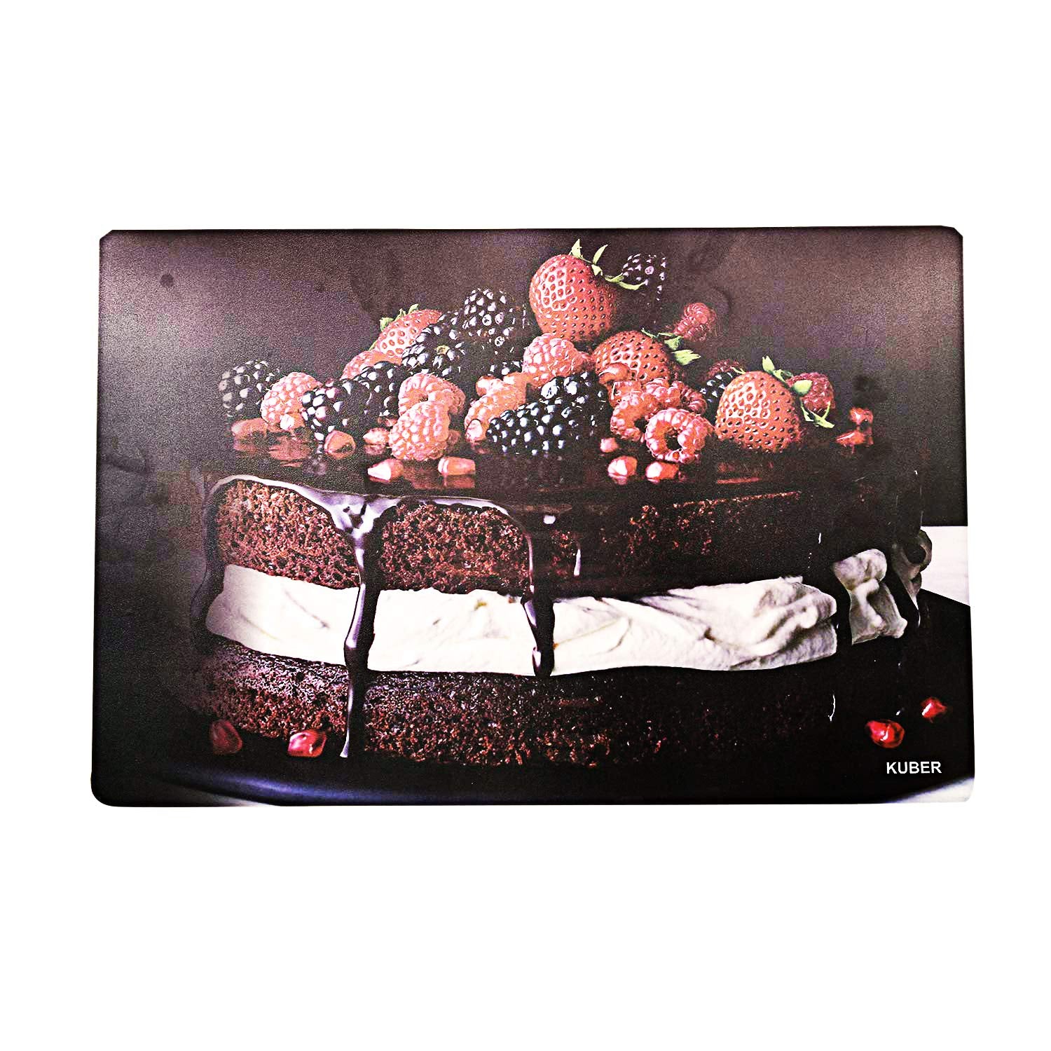 Kuber Industries Pvc 6 Pieces Dining Table Placemat Set (Brown) -Ctltc011137